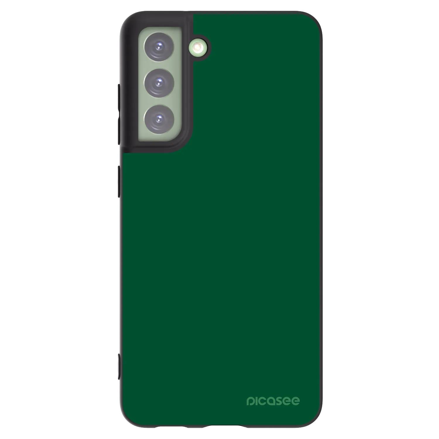Picasee Samsung Galaxy S21 FE 5G Hülle - Schwarzes Silikon - Green Gleam