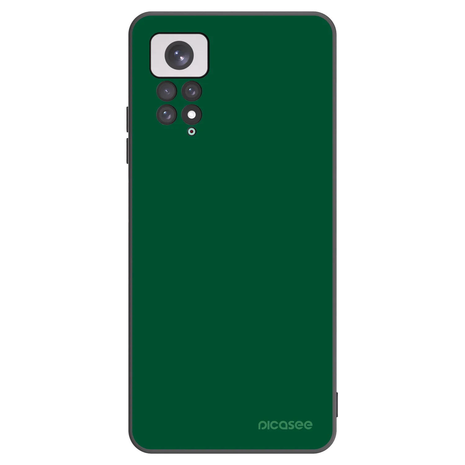 Picasee Xiaomi Redmi Note 11 Hülle - Schwarzes Silikon - Green Gleam