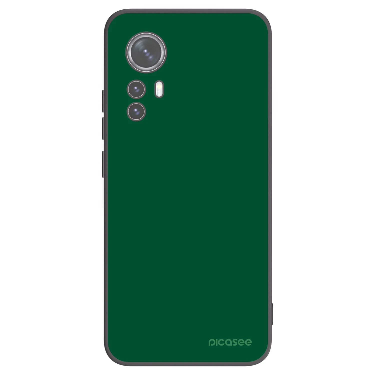 Picasee Xiaomi 12 Hülle - Schwarzes Silikon - Green Gleam