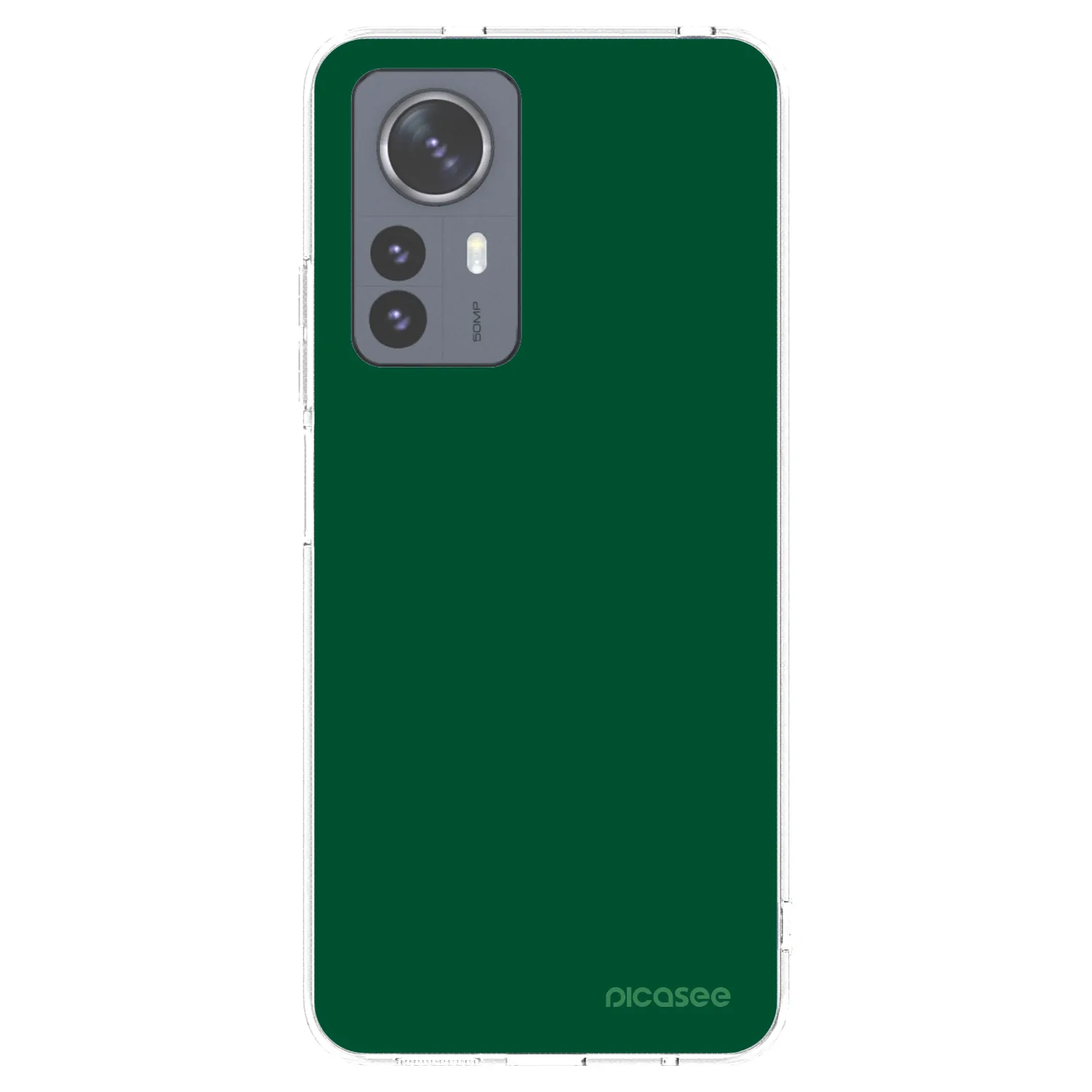 Picasee Xiaomi 12 Pro Hülle - Transparentes Silikon - Green Gleam