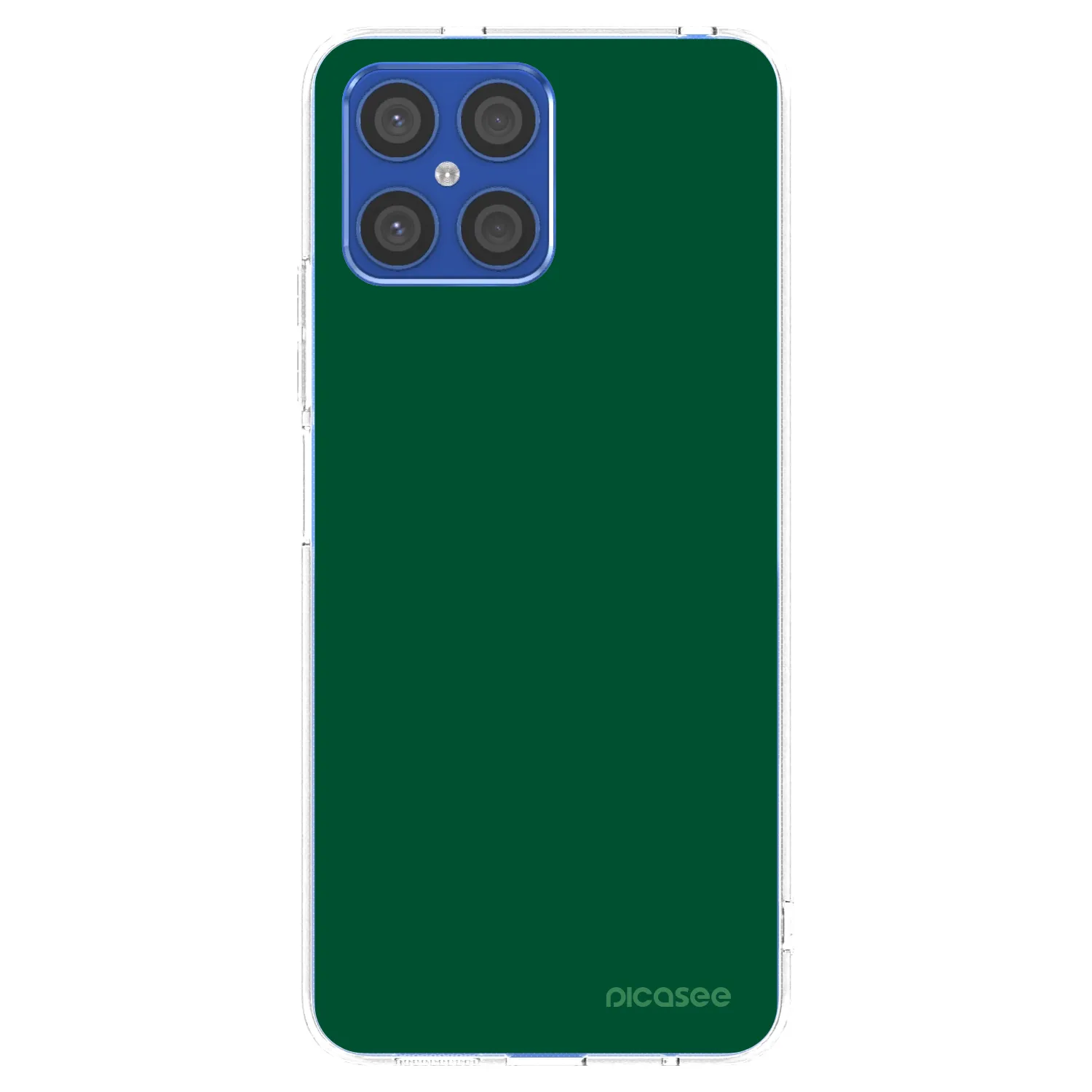 Picasee Honor X8 4G Hülle - Transparentes Silikon - Green Gleam