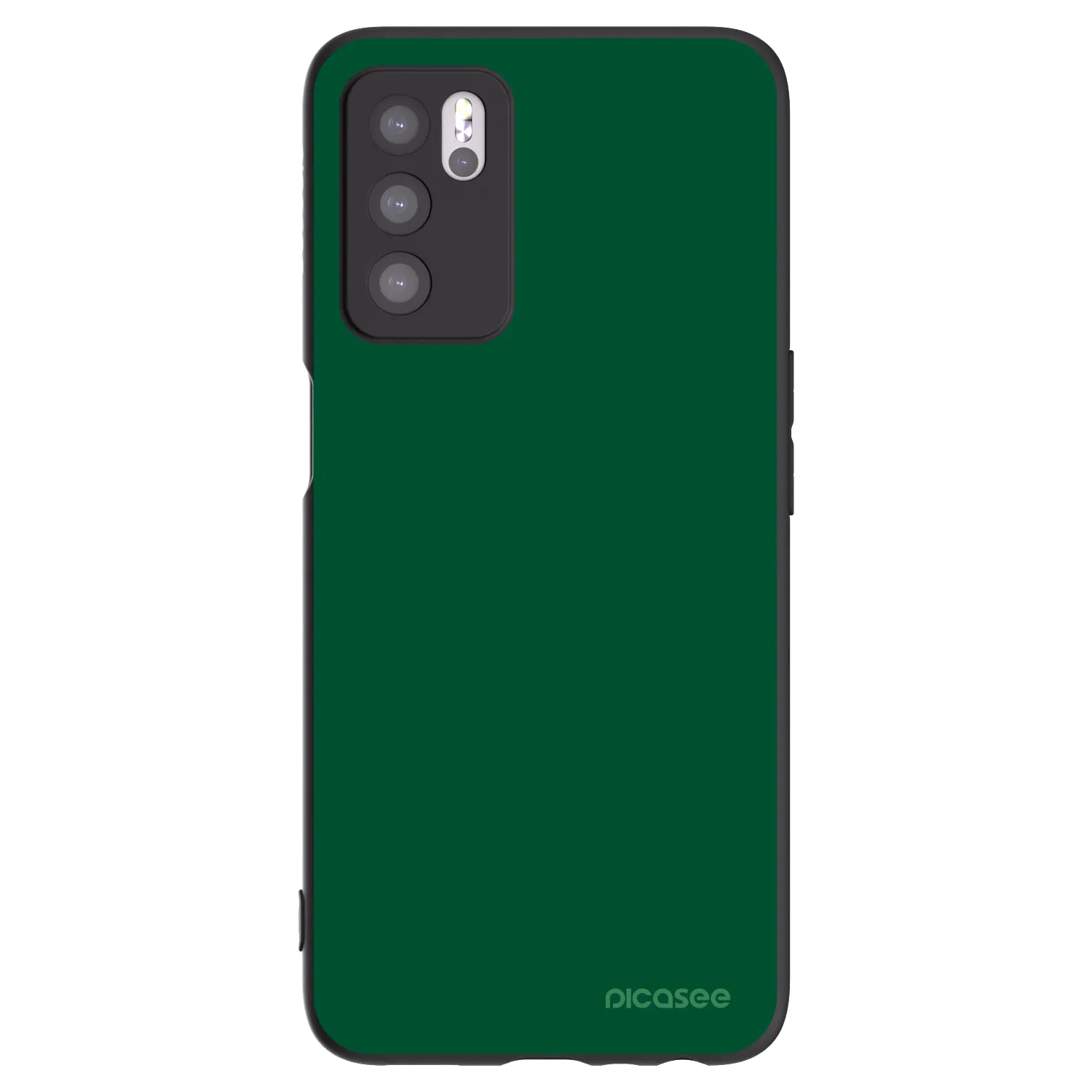 Picasee OPPO A16 Hülle - Schwarzes Silikon - Green Gleam