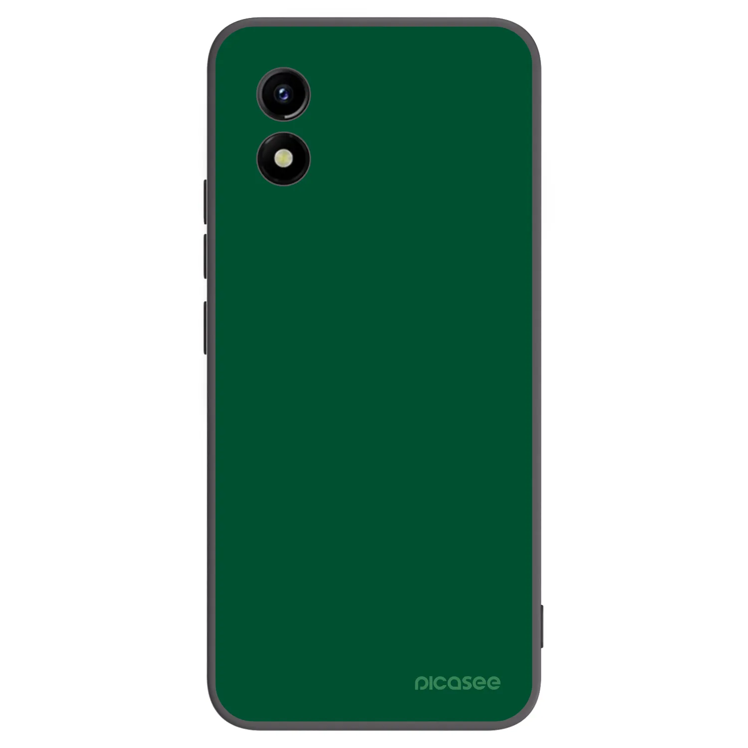Picasee Vivo Y01 Hülle - Schwarzes Silikon - Green Gleam