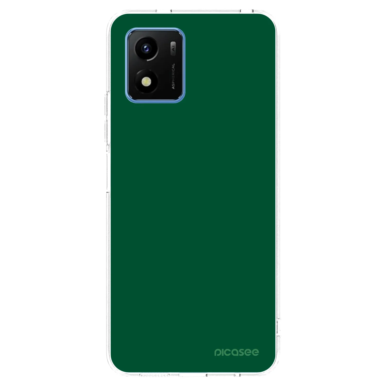 Picasee Vivo Y01 Hülle - Transparentes Silikon - Green Gleam