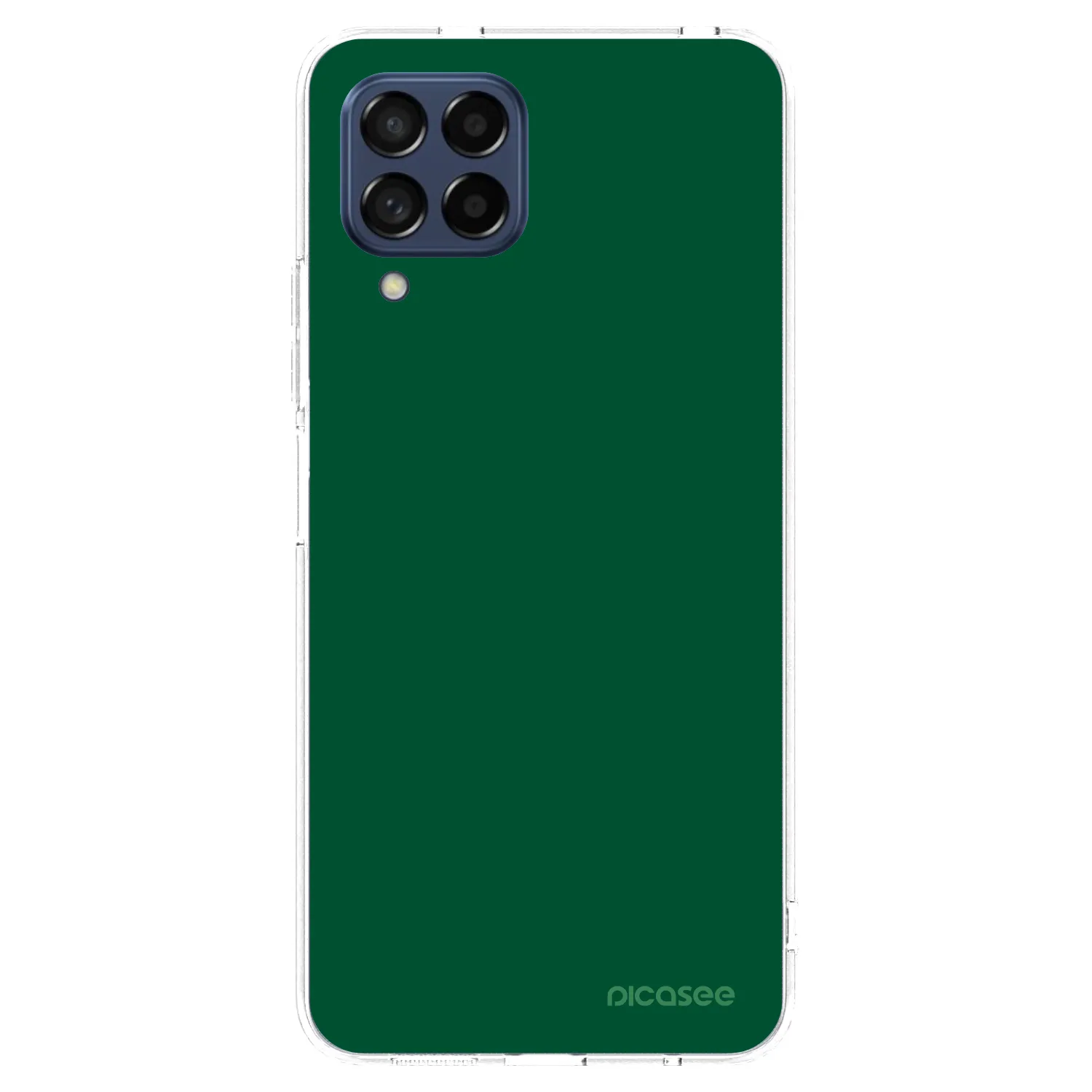 Picasee Samsung Galaxy M53 5G Hülle - Transparentes Silikon - Green Gleam