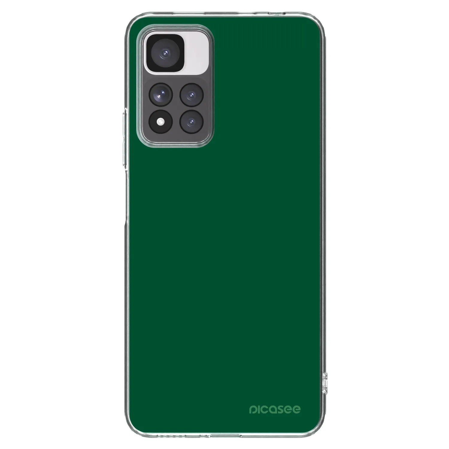 Picasee Xiaomi Redmi Note 11 Pro+ 5G Hülle - Transparentes Silikon - Green Gleam