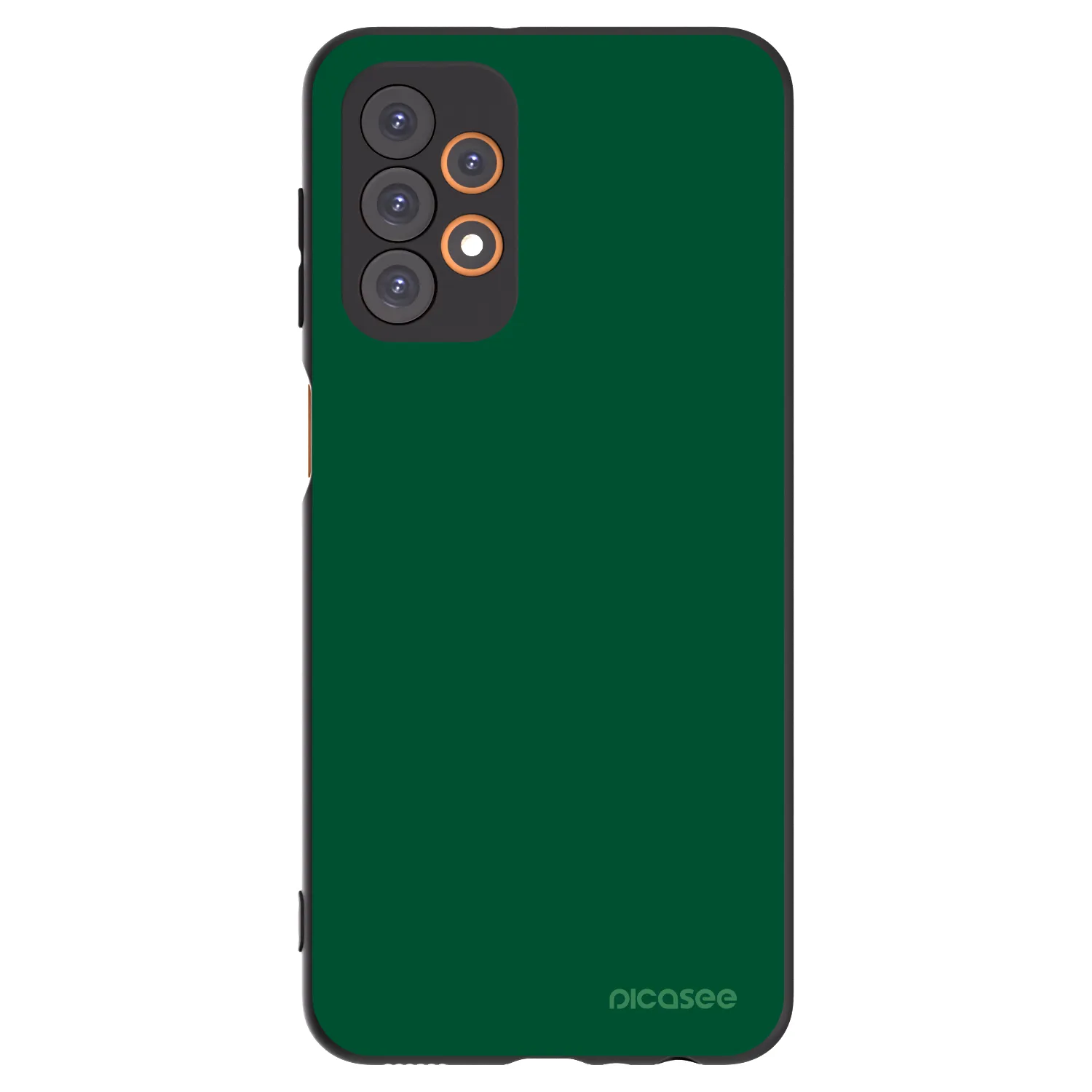 Picasee Samsung Galaxy A23 A235F 4G Hülle - Schwarzes Silikon - Green Gleam
