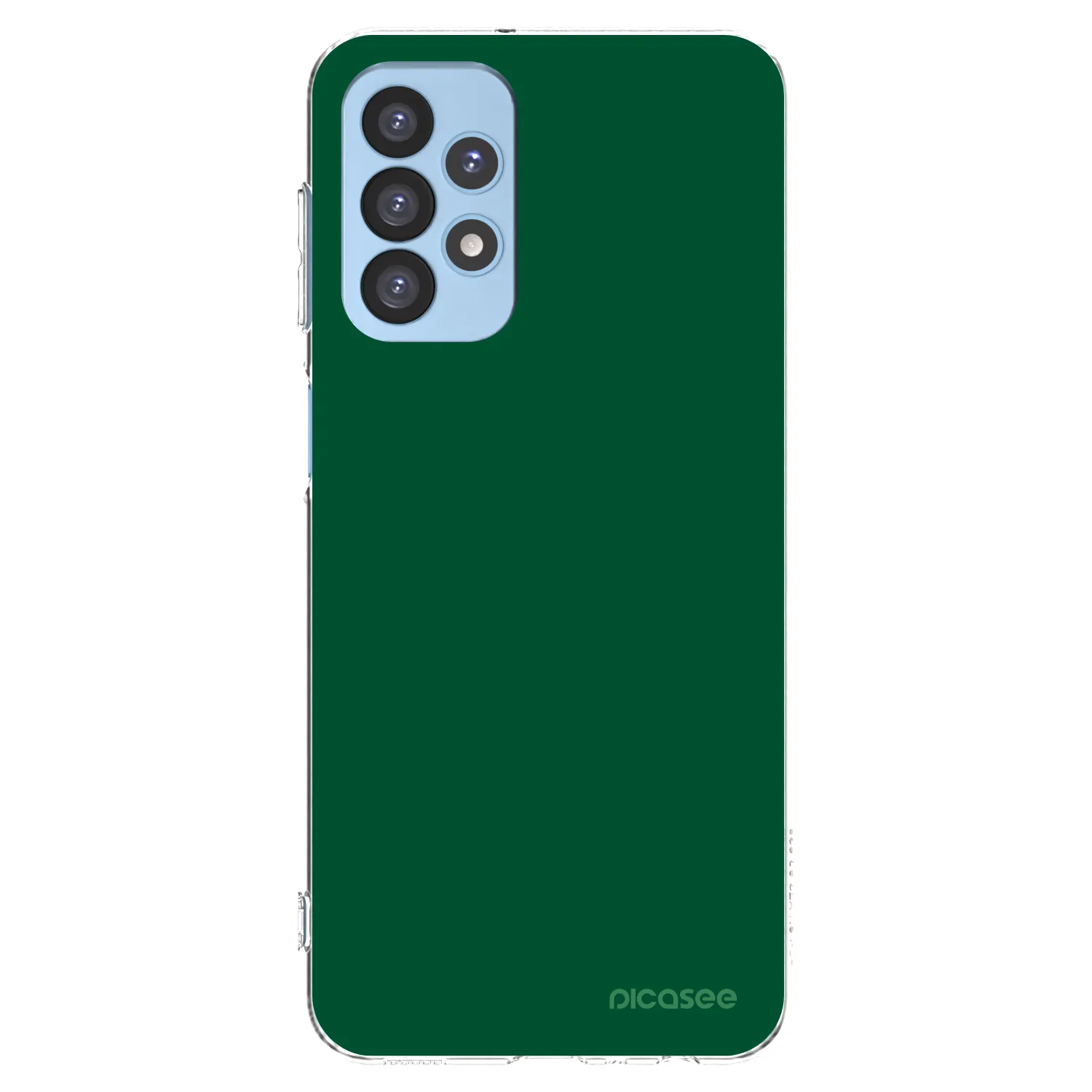 Picasee Samsung Galaxy A23 A235F 4G Hülle - Transparentes Silikon - Green Gleam