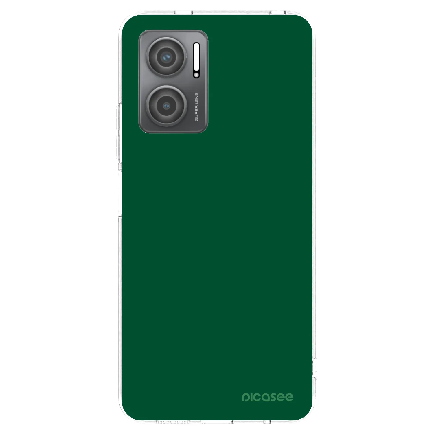 Picasee Xiaomi Redmi 10 5G Hülle - Transparentes Silikon - Green Gleam