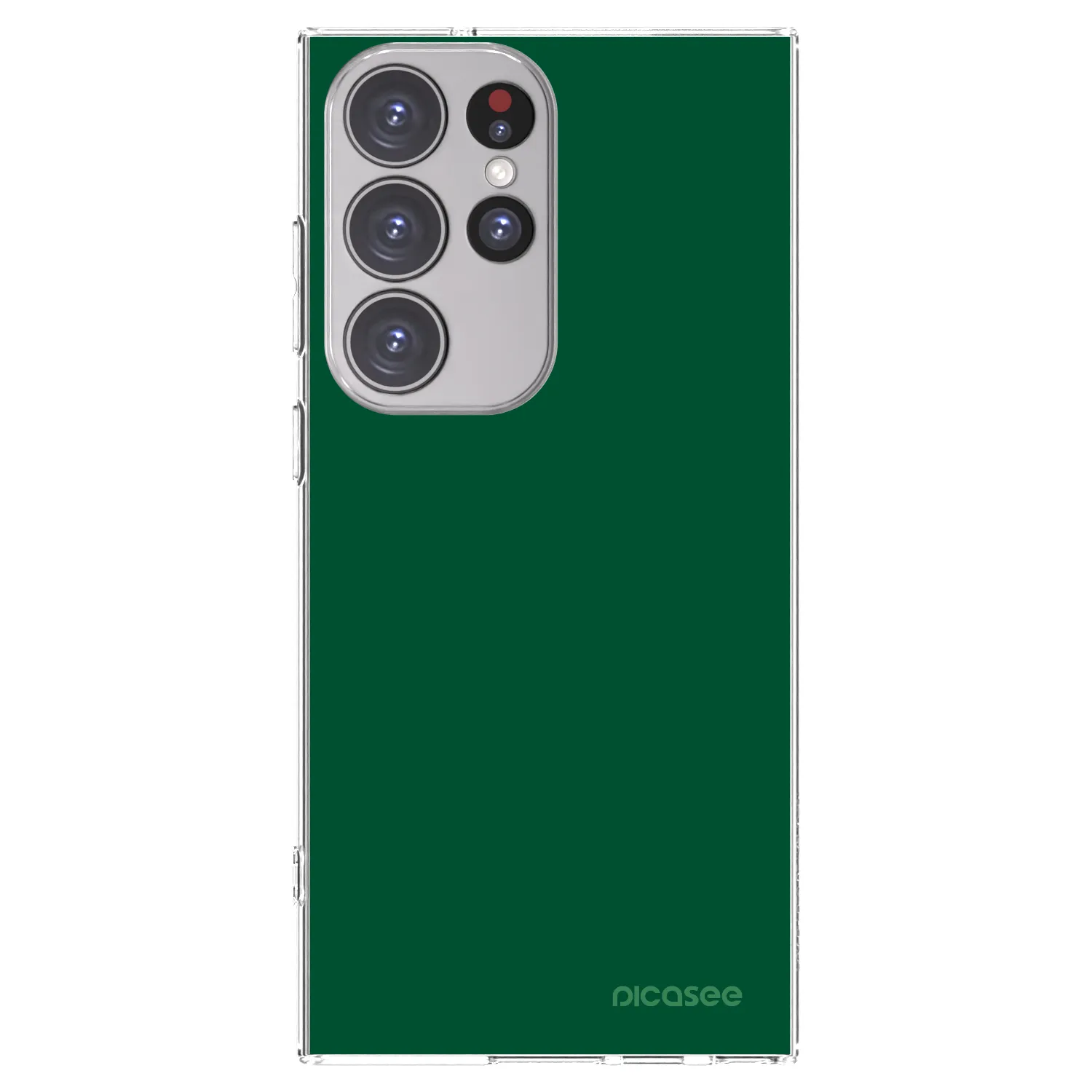 Picasee Samsung Galaxy S23 Ultra 5G Hülle - Transparentes Silikon - Green Gleam