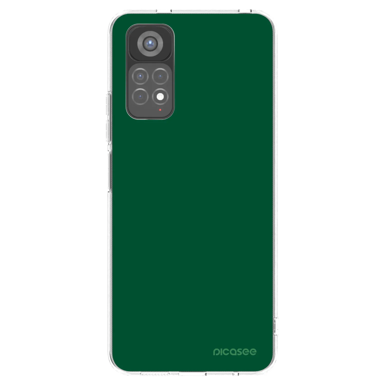 Picasee Xiaomi Redmi Note 11S 5G Hülle - Transparentes Silikon - Green Gleam