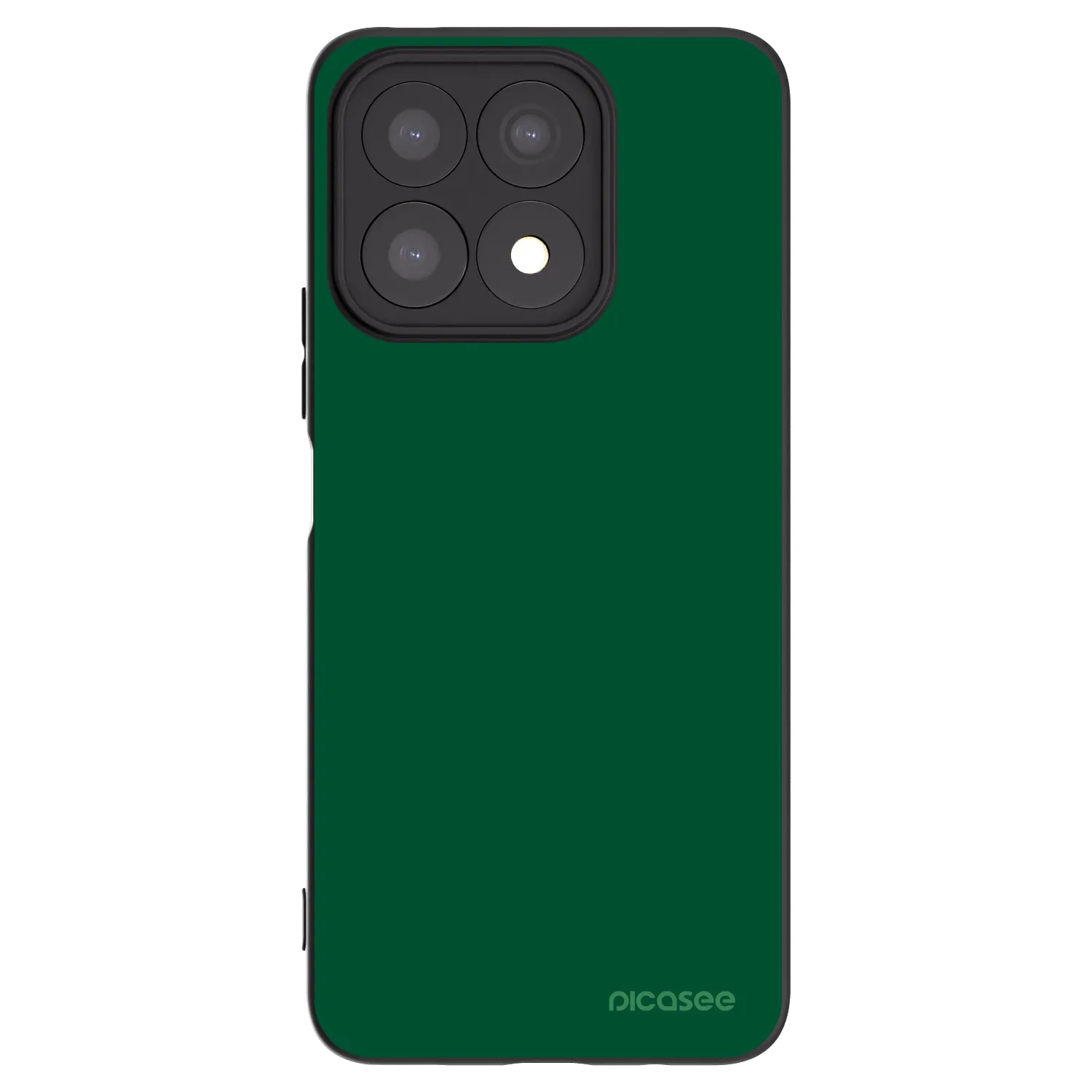 Picasee Honor X8a Hülle - Schwarzes Silikon - Green Gleam