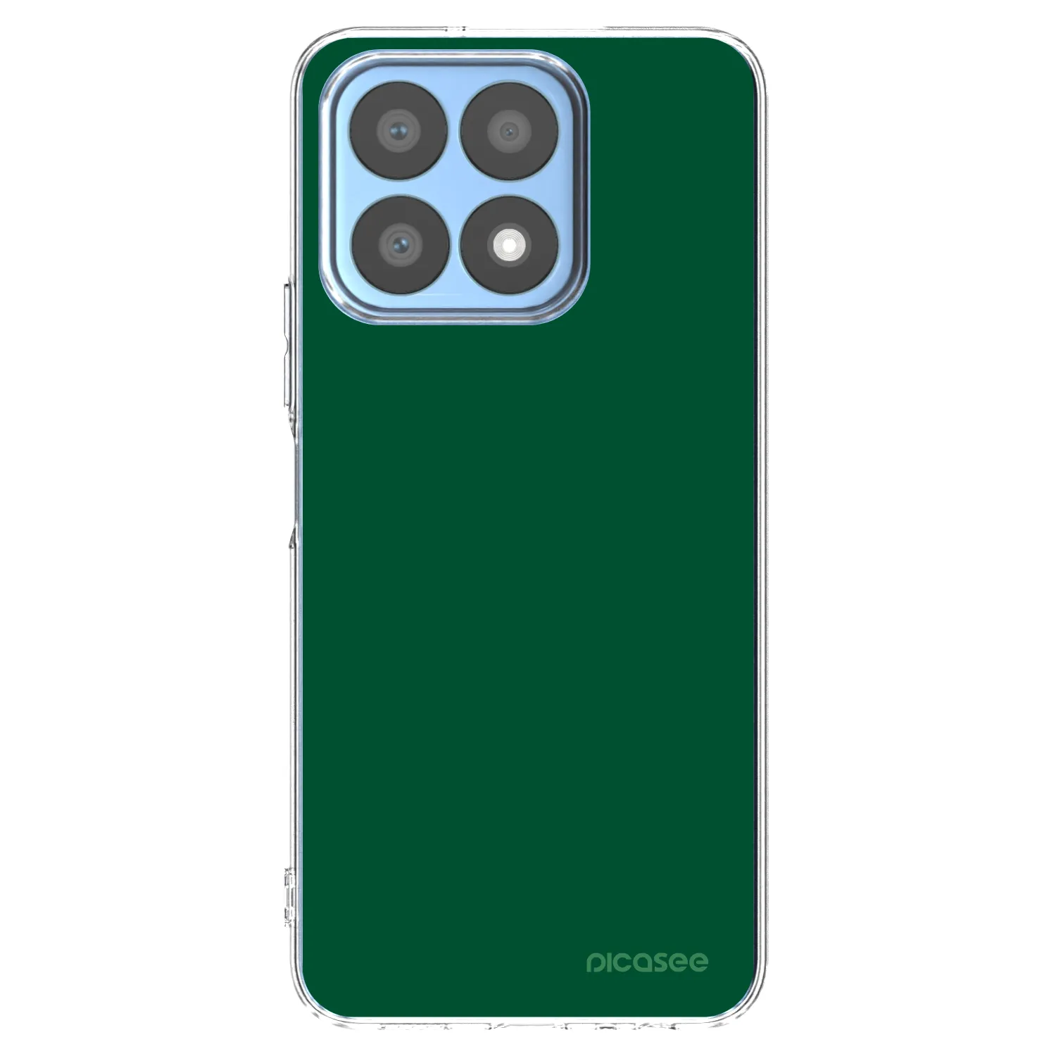 Picasee Honor X8a Hülle - Transparentes Silikon - Green Gleam