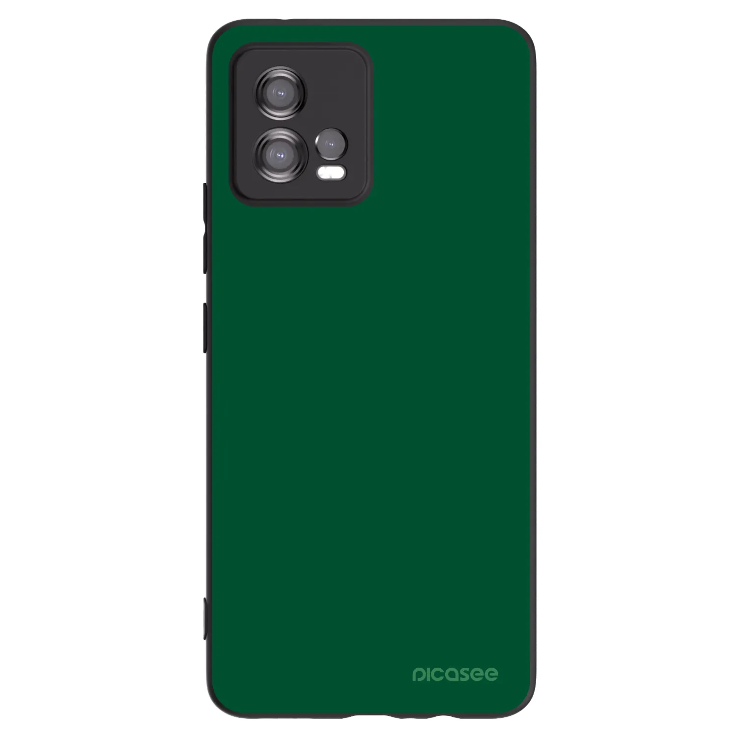 Picasee Motorola Moto G72 Hülle - Schwarzes Silikon - Green Gleam