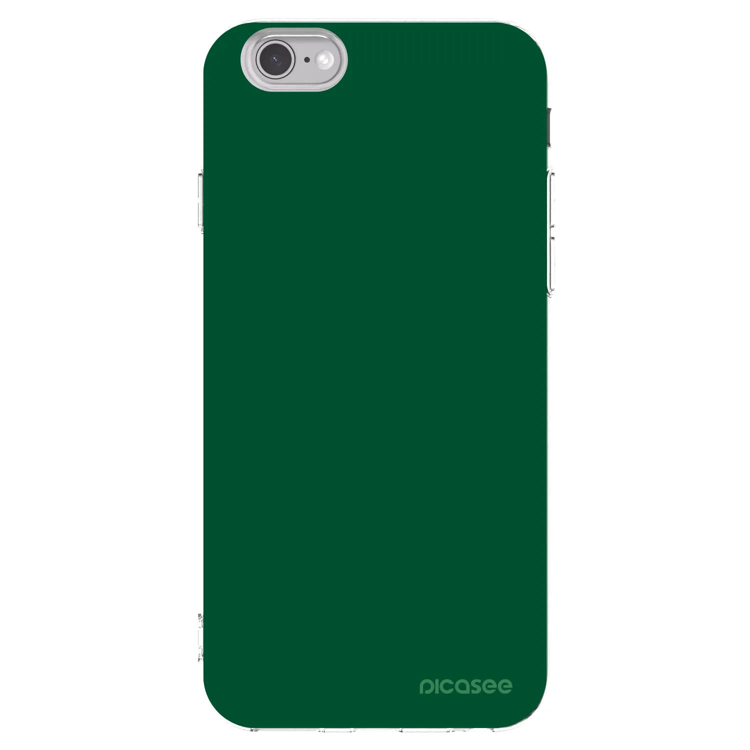Picasee Apple iPhone 6/6S Hülle - Transparentes Silikon - Green Gleam