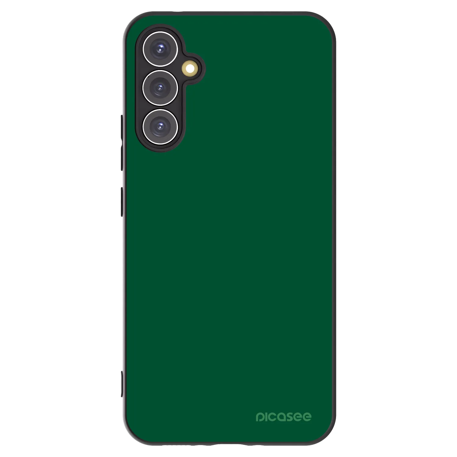 Picasee Samsung Galaxy A34 5G A346B Hülle - Schwarzes Silikon - Green Gleam