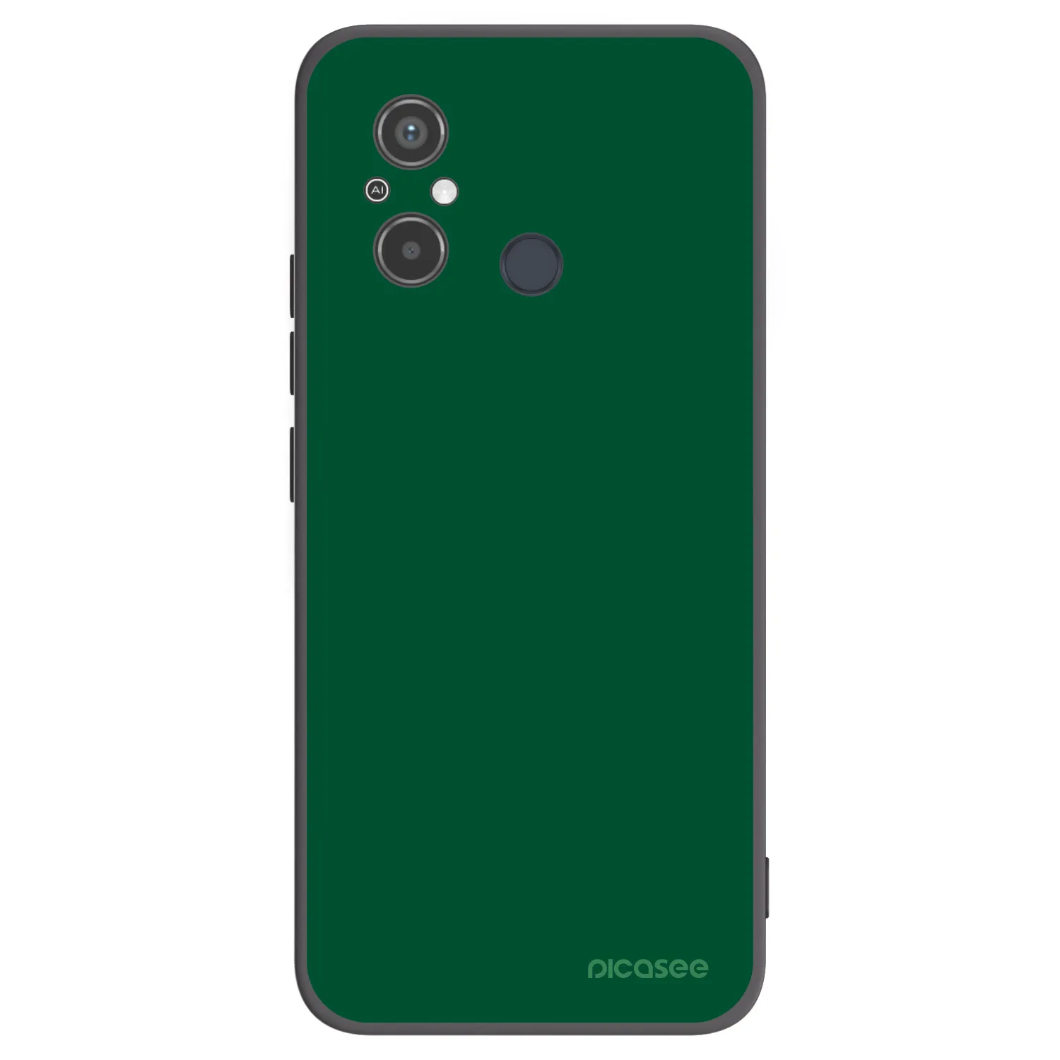 Picasee Xiaomi Redmi 12C Hülle - Schwarzes Silikon - Green Gleam