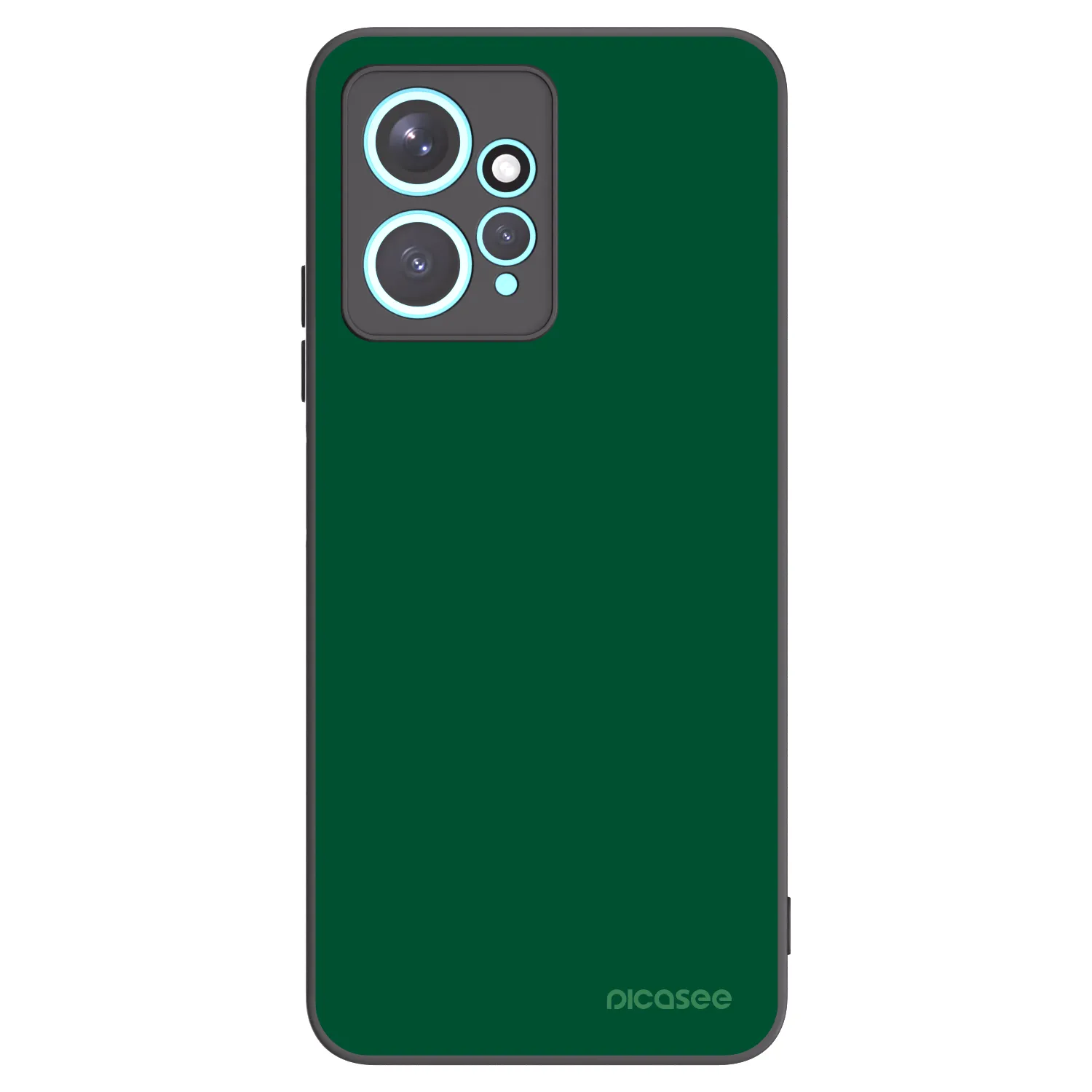 Picasee Xiaomi Redmi Note 12 4G Hülle - Schwarzes Silikon - Green Gleam