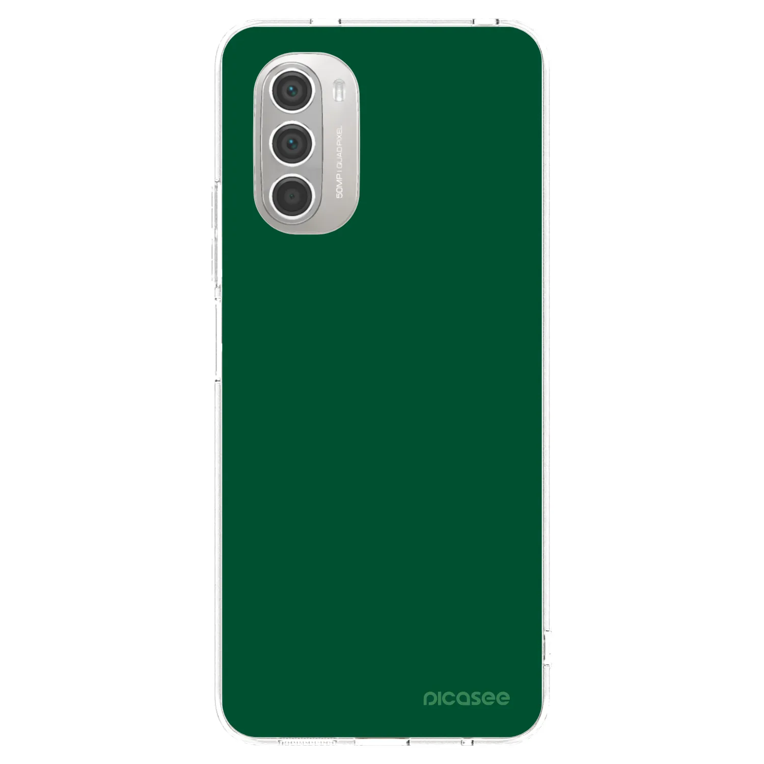 Picasee Motorola Moto G51 Hülle - Transparentes Silikon - Green Gleam