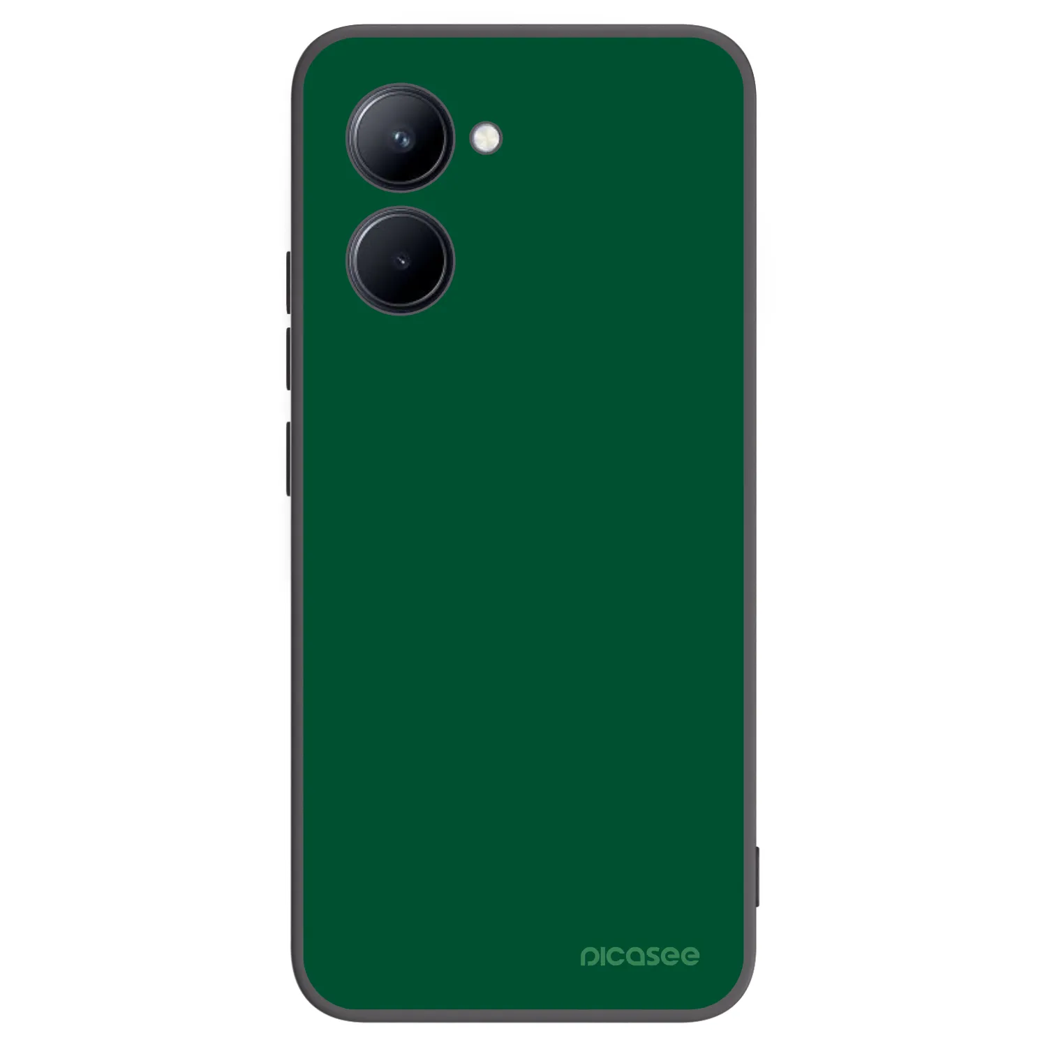 Picasee Realme C33 (2023) Hülle - Schwarzes Silikon - Green Gleam