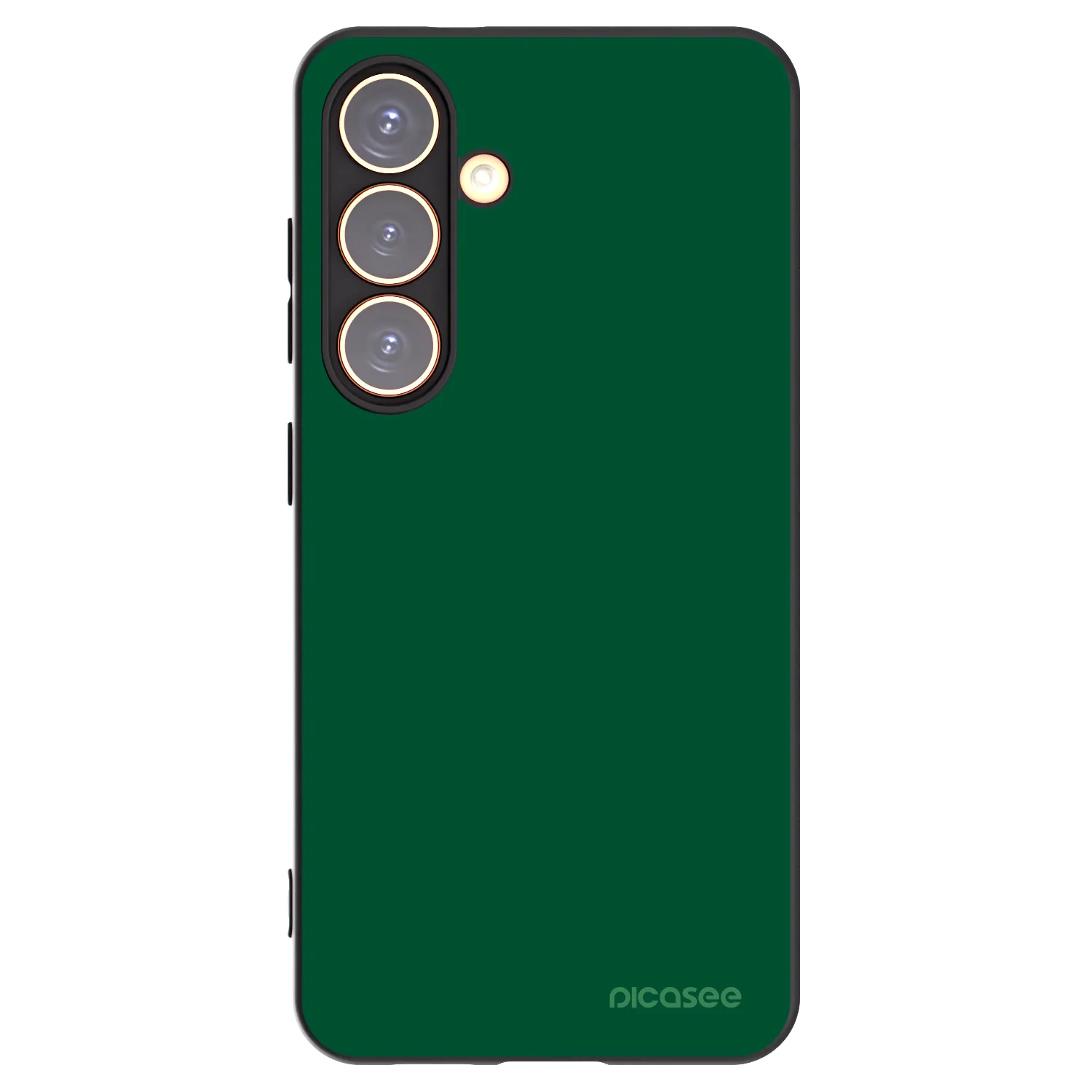 Picasee Samsung Galaxy S24 S921B 5G Hülle - Schwarzes Silikon - Green Gleam