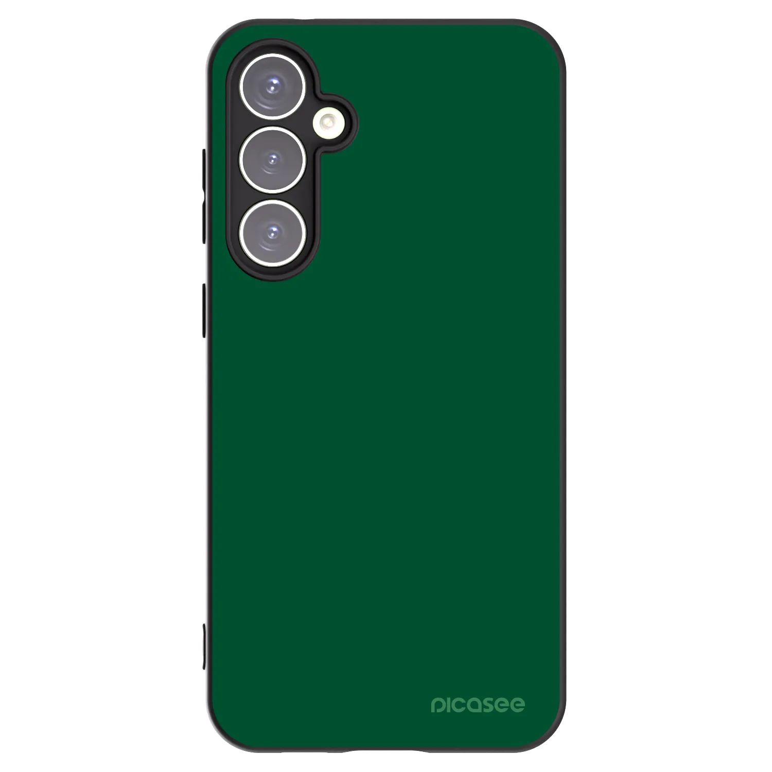 Picasee Samsung Galaxy S23 FE S711B Hülle - Schwarzes Silikon - Green Gleam