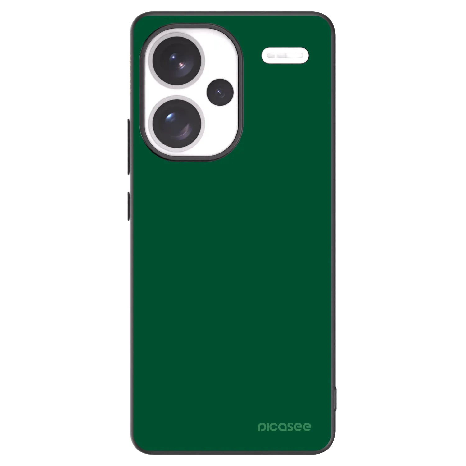 Picasee Xiaomi Redmi Note 13 Pro+ 5G Hülle - Schwarzes Silikon - Green Gleam