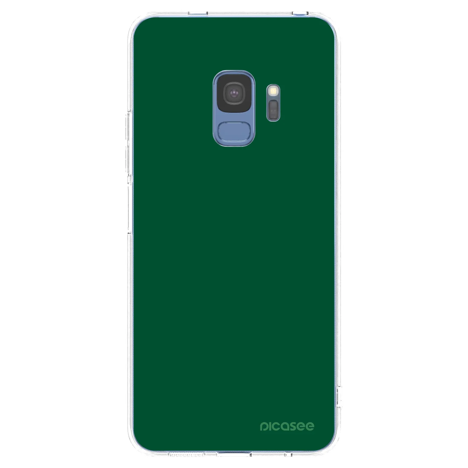 Picasee Samsung Galaxy S9 G960F Hülle - Transparentes Silikon - Green Gleam
