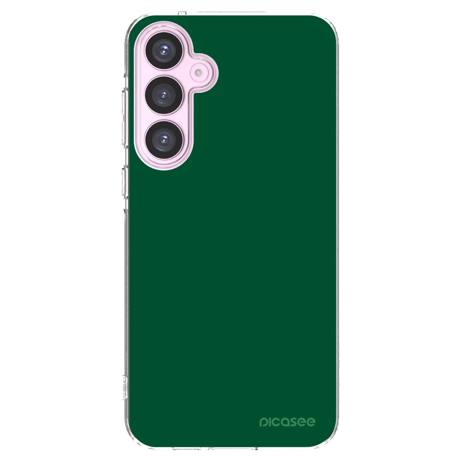 Picasee Samsung Galaxy A55 5G A556B Hülle - Transparentes Silikon - Green Gleam