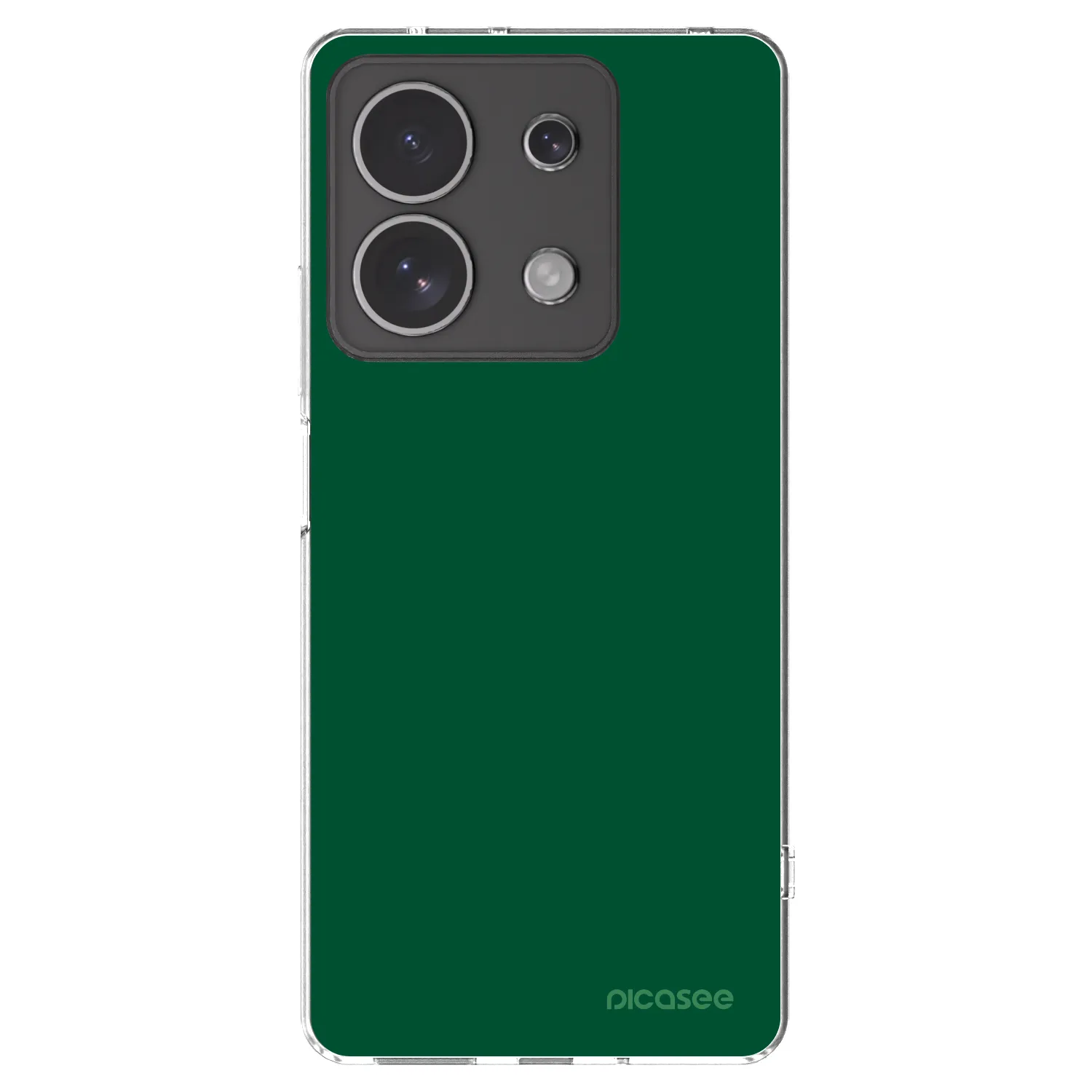 Picasee Xiaomi Redmi Note 13 4G Hülle - Transparentes Silikon - Green Gleam