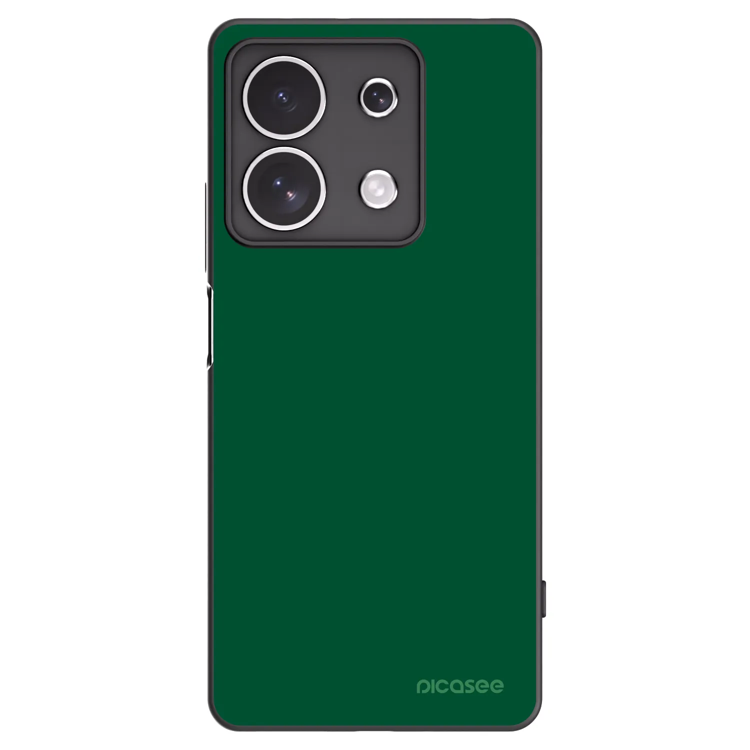 Picasee Xiaomi Redmi Note 13 4G Hülle - Schwarzes Silikon - Green Gleam