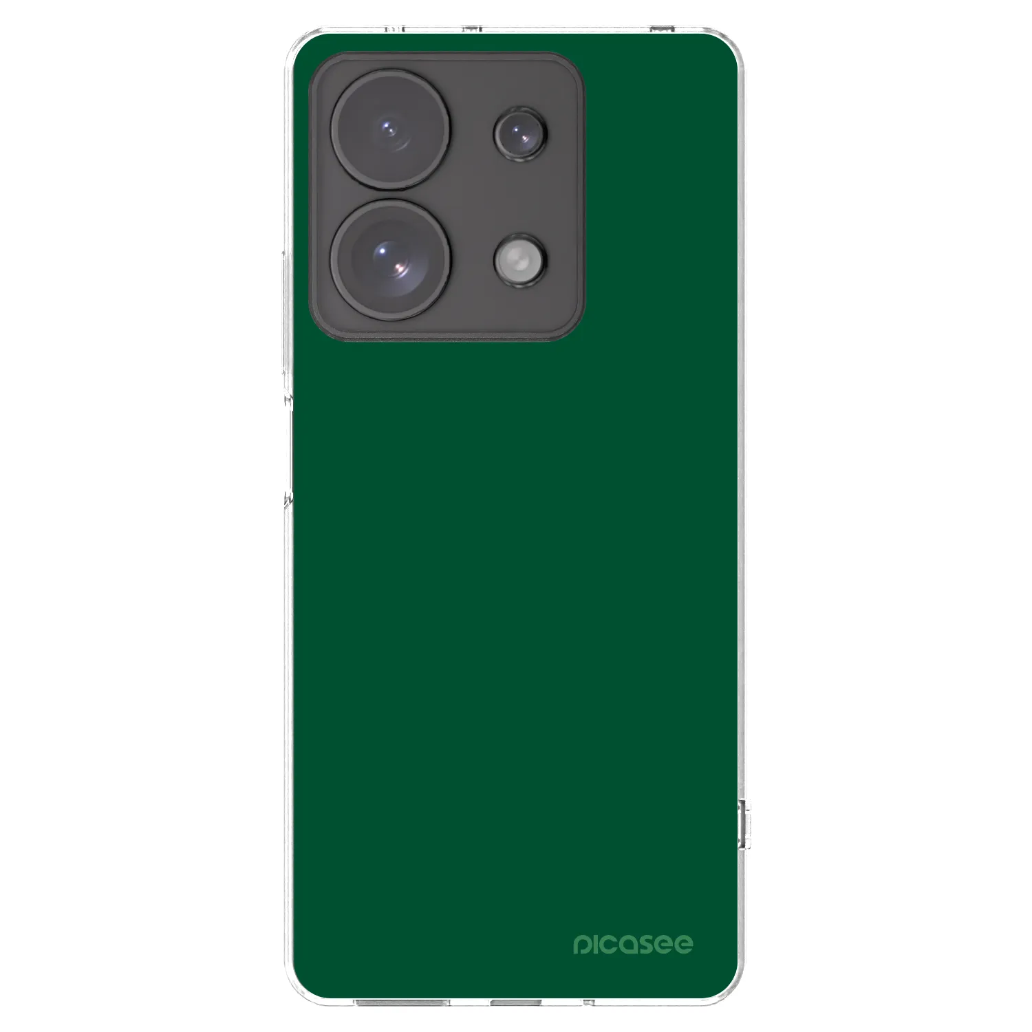 Picasee Xiaomi Redmi Note 13 Pro 4G Hülle - Transparentes Silikon - Green Gleam