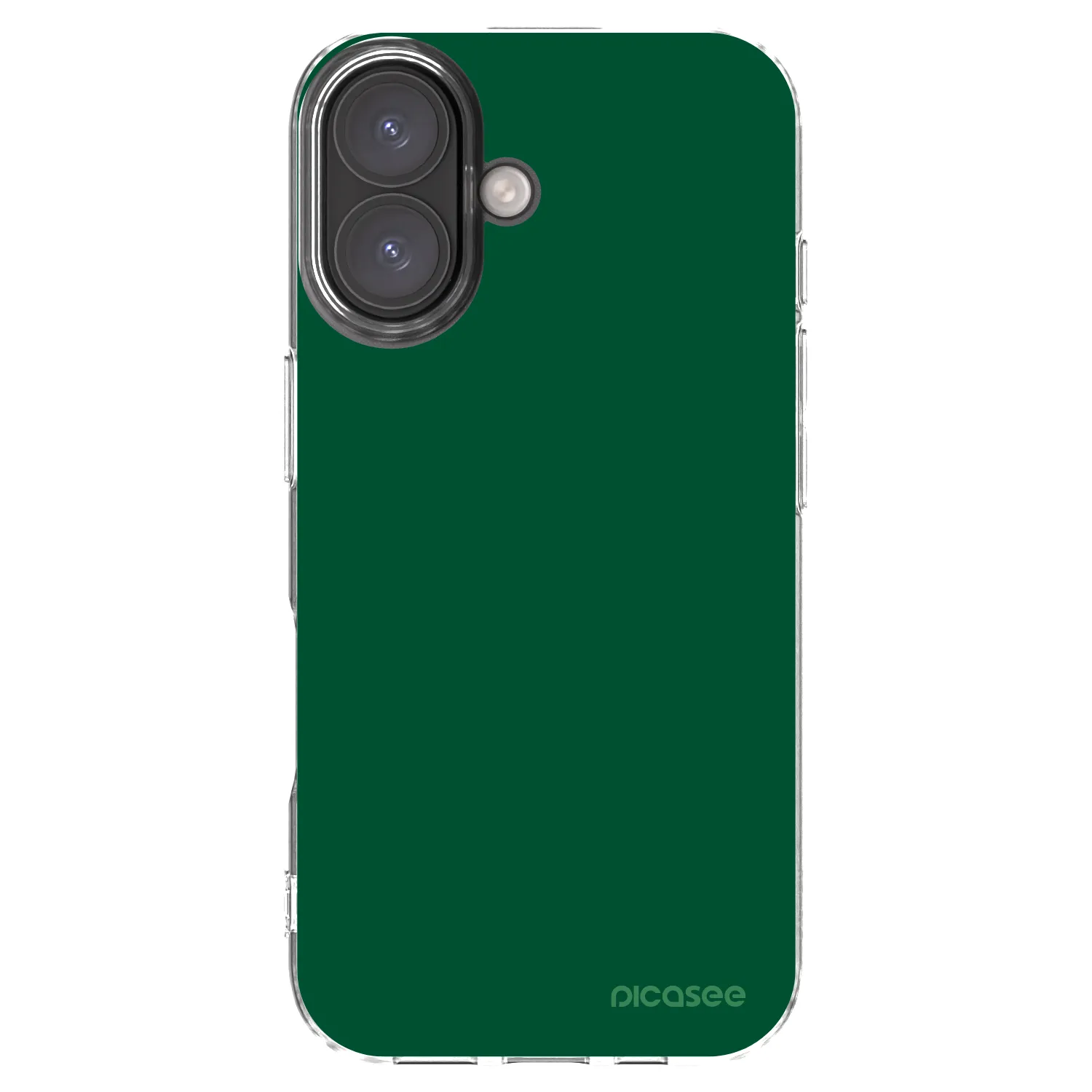 Picasee Apple iPhone 16 Hülle - Transparentes Silikon - Green Gleam