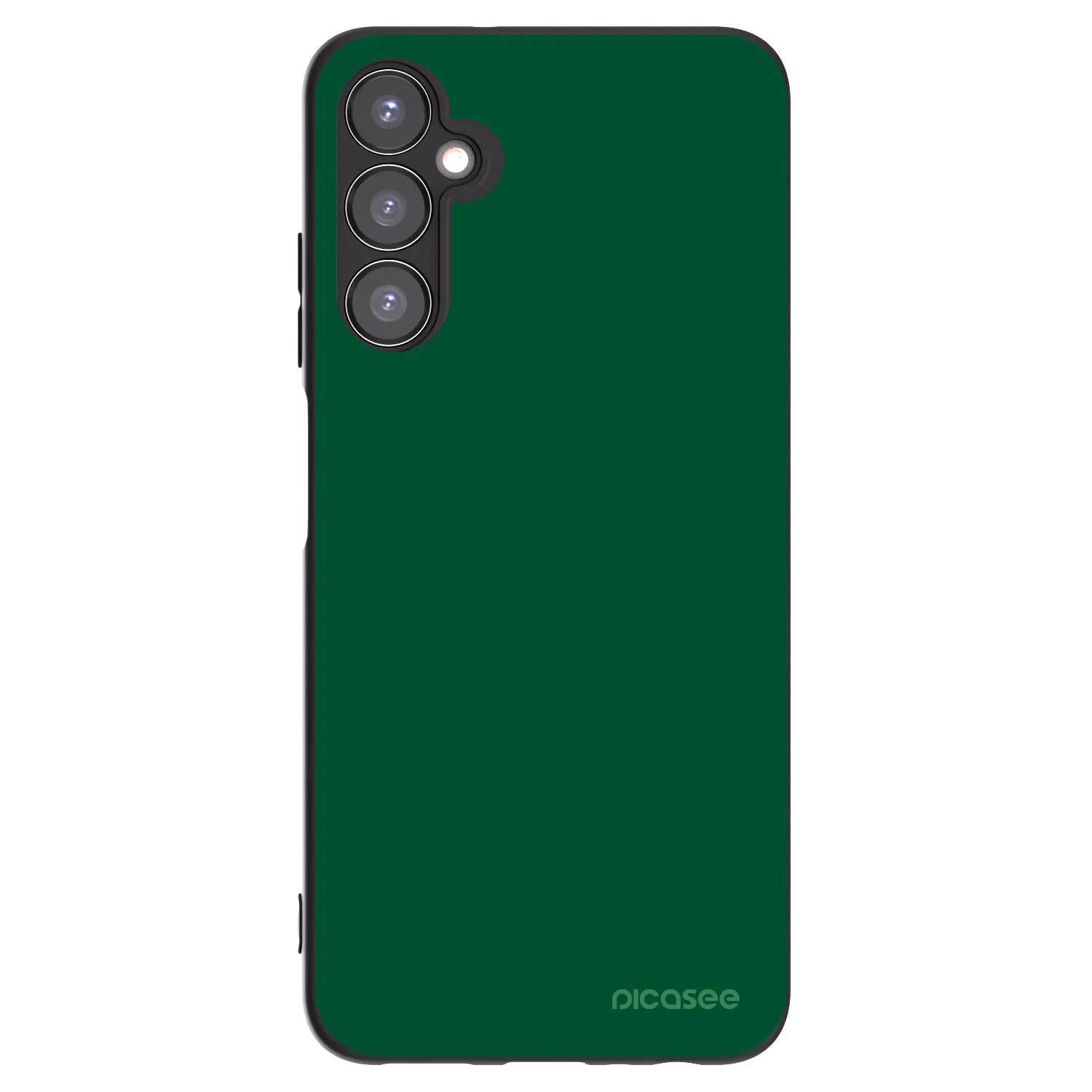 Picasee Samsung Galaxy A05s A057G Hülle - Schwarzes Silikon - Green Gleam