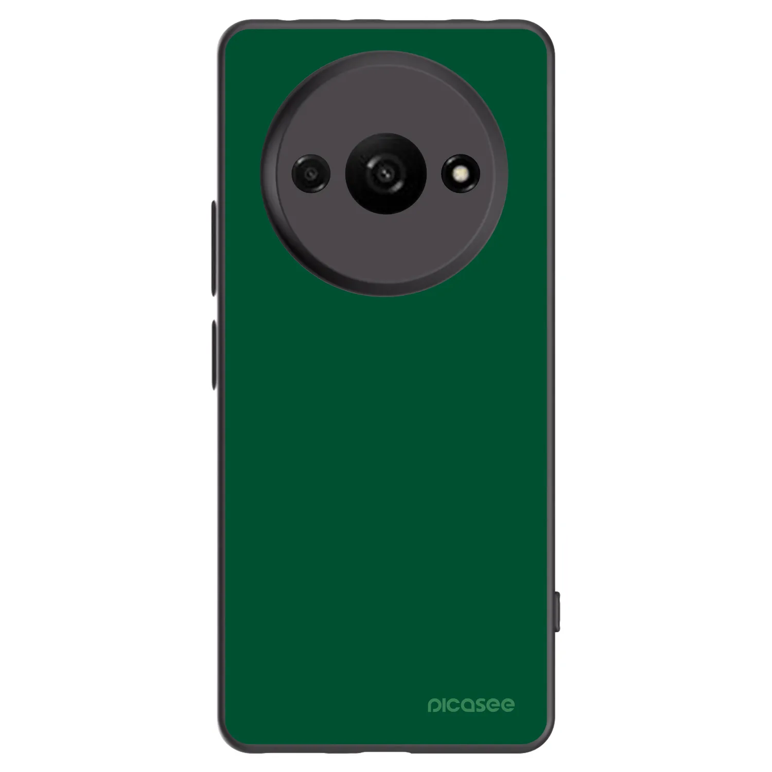 Picasee Xiaomi Redmi A3 Hülle - Schwarzes Silikon - Green Gleam