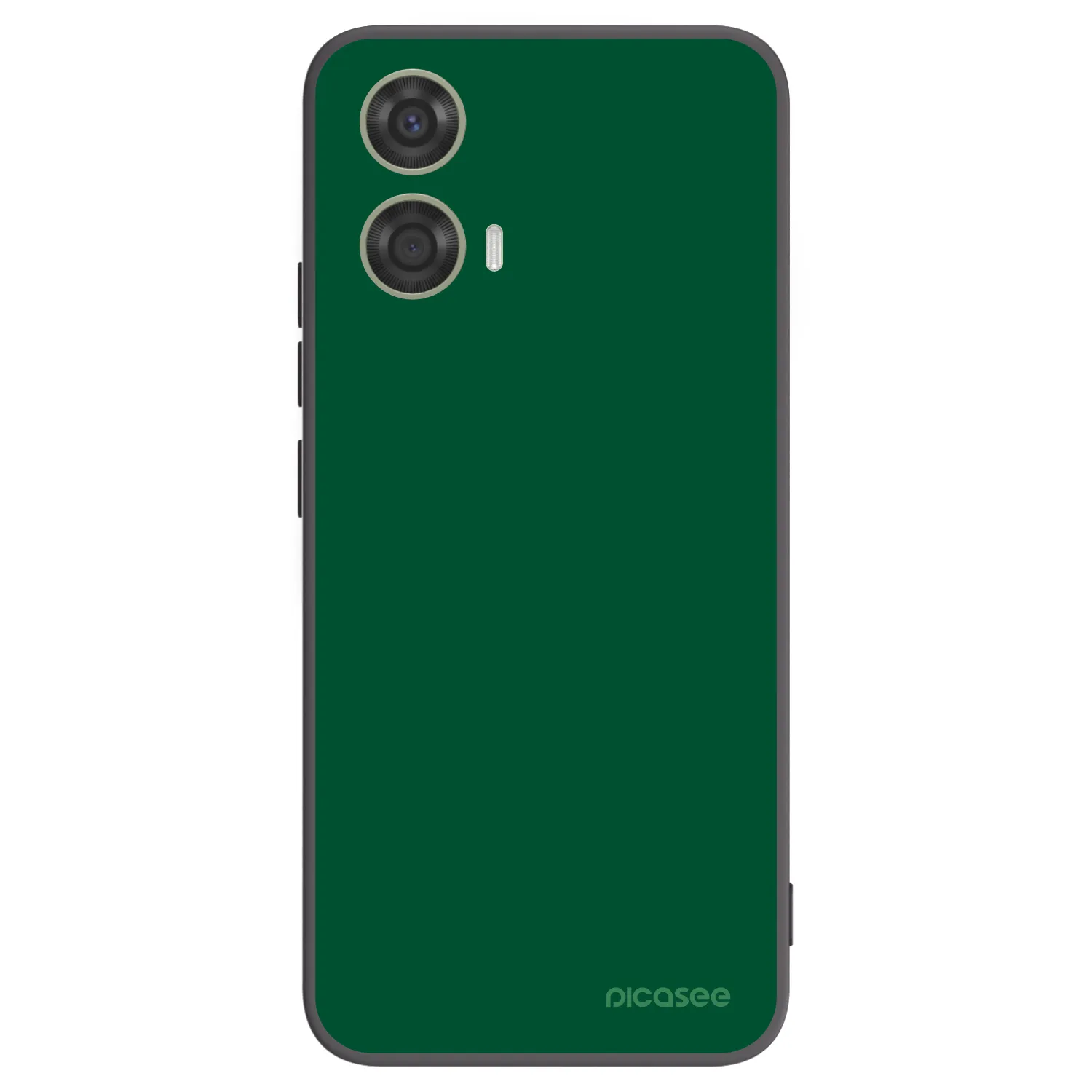 Picasee Motorola Moto G24 Hülle - Schwarzes Silikon - Green Gleam
