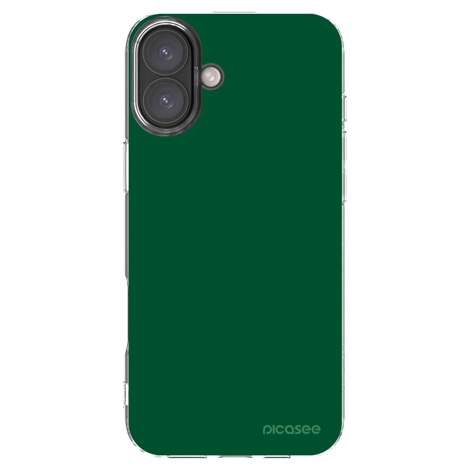 Picasee Apple iPhone 16 Plus Hülle - Transparentes Silikon - Green Gleam
