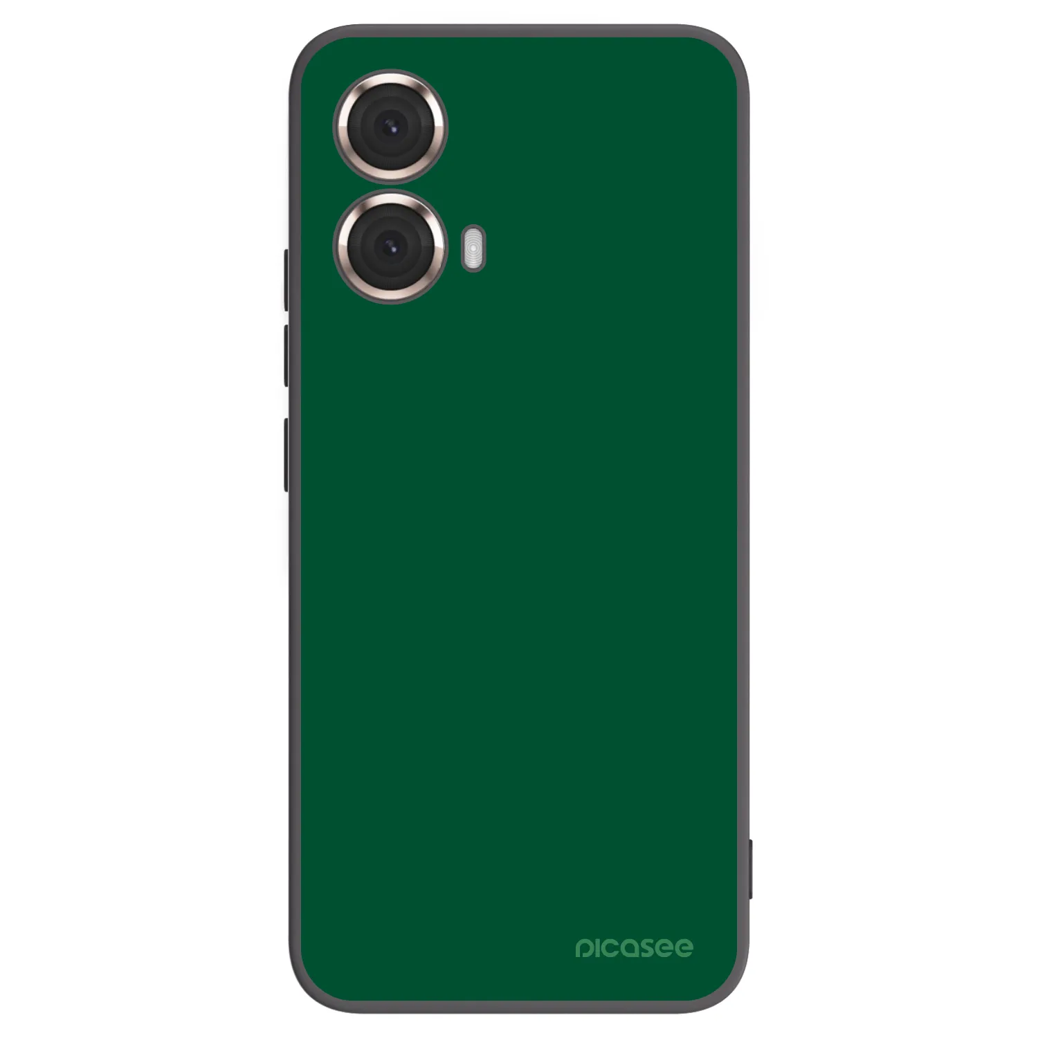 Picasee Motorola Moto G85 Hülle - Schwarzes Silikon - Green Gleam