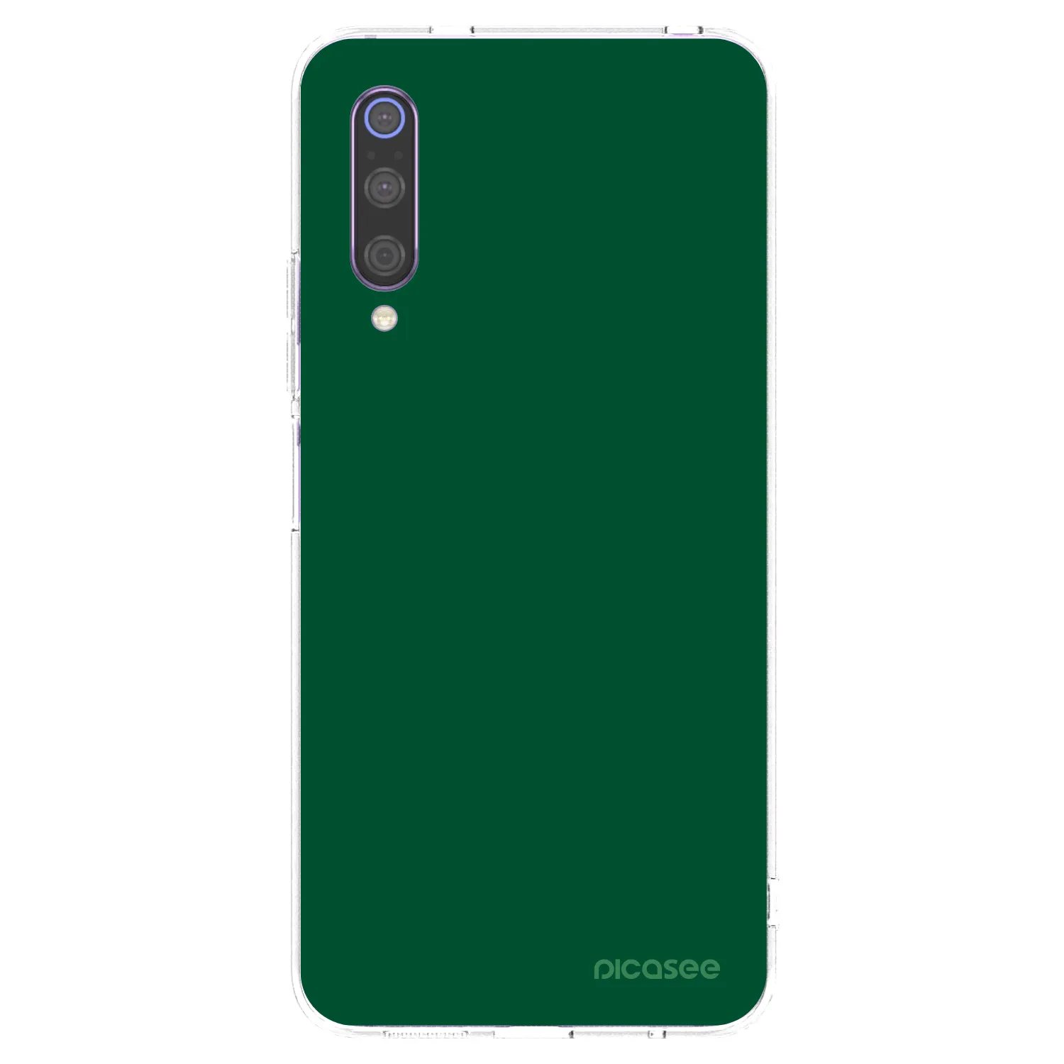 Picasee Xiaomi Mi 9 Hülle - Transparentes Silikon - Green Gleam