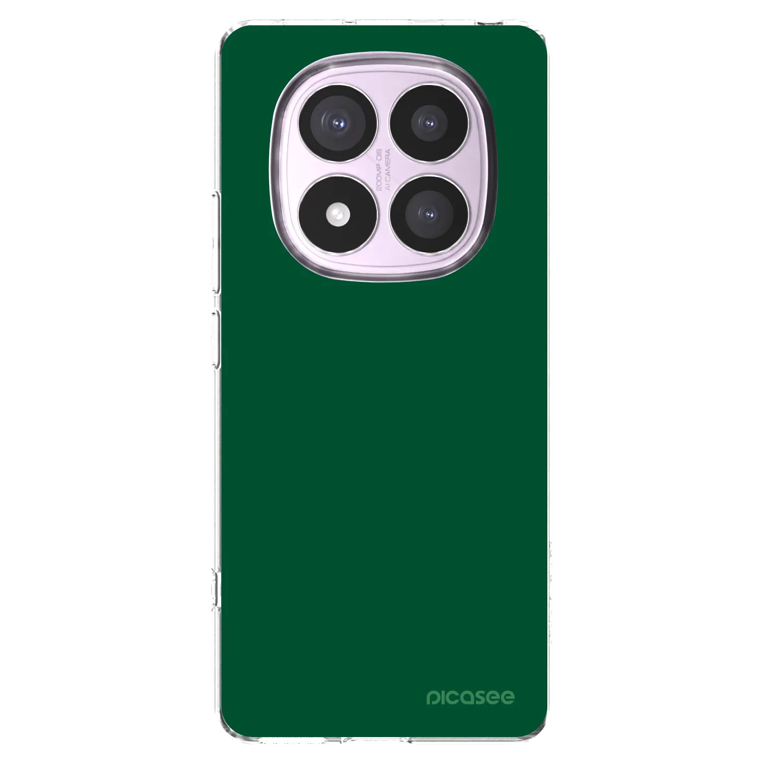 Picasee Xiaomi Redmi Note 14 Pro 5G Hülle - Transparentes Silikon - Green Gleam