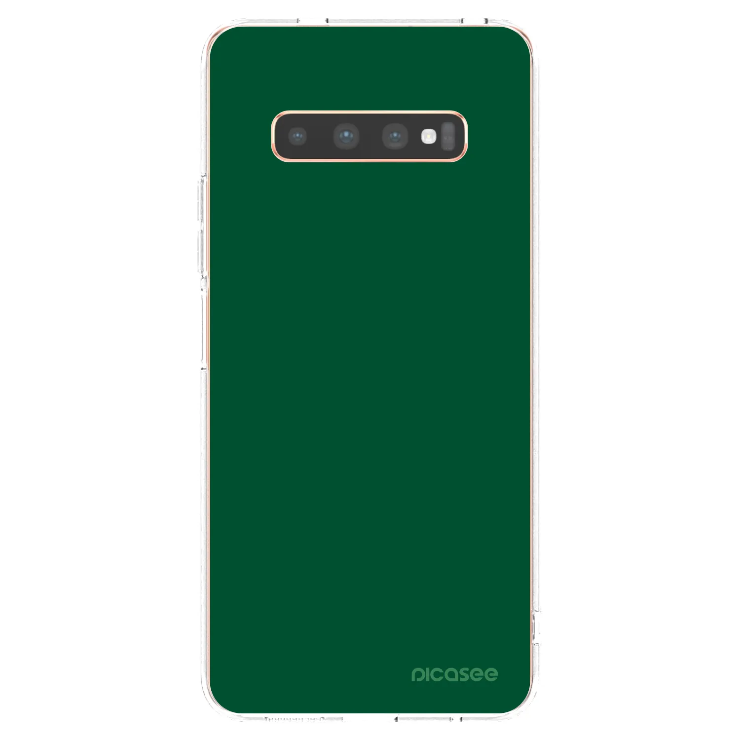 Picasee Samsung Galaxy S10 Plus G975 Hülle - Transparentes Silikon - Green Gleam