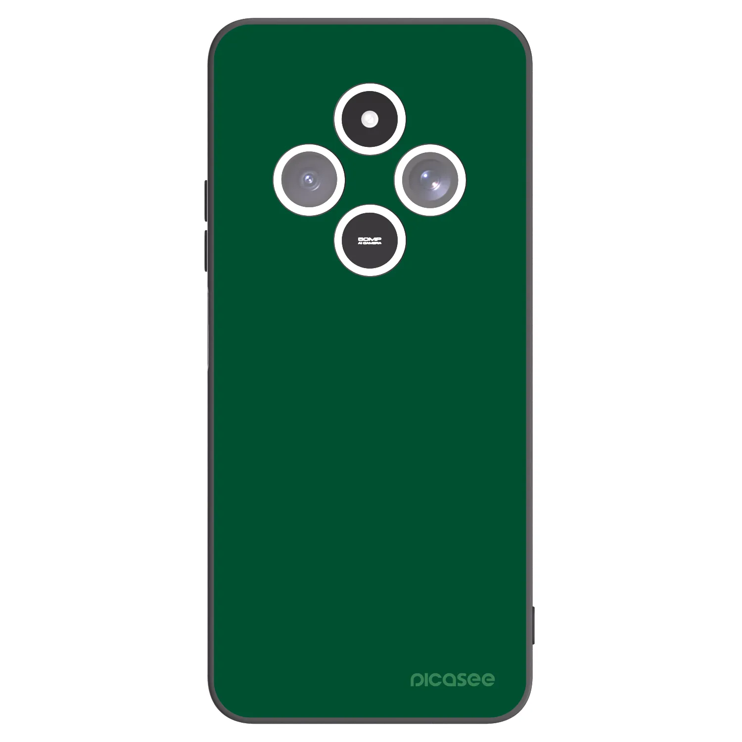 Picasee Xiaomi Redmi 14C Hülle - Schwarzes Silikon - Green Gleam