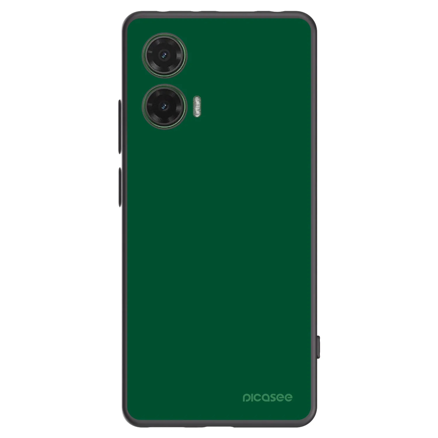 Picasee Motorola Moto G35 5G Hülle - Schwarzes Silikon - Green Gleam