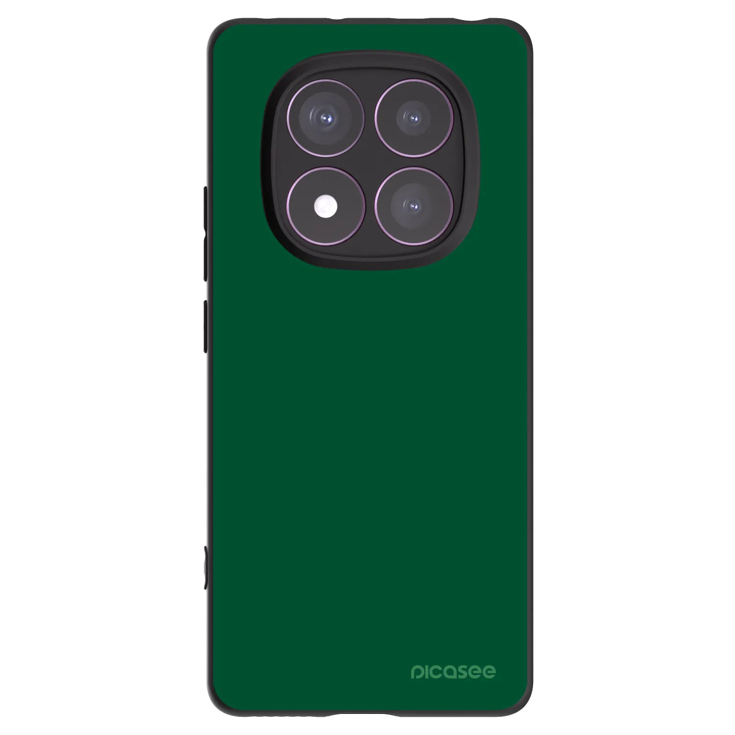 Picasee Xiaomi Redmi Note 14 Pro 4G Hülle - Schwarzes Silikon - Green Gleam