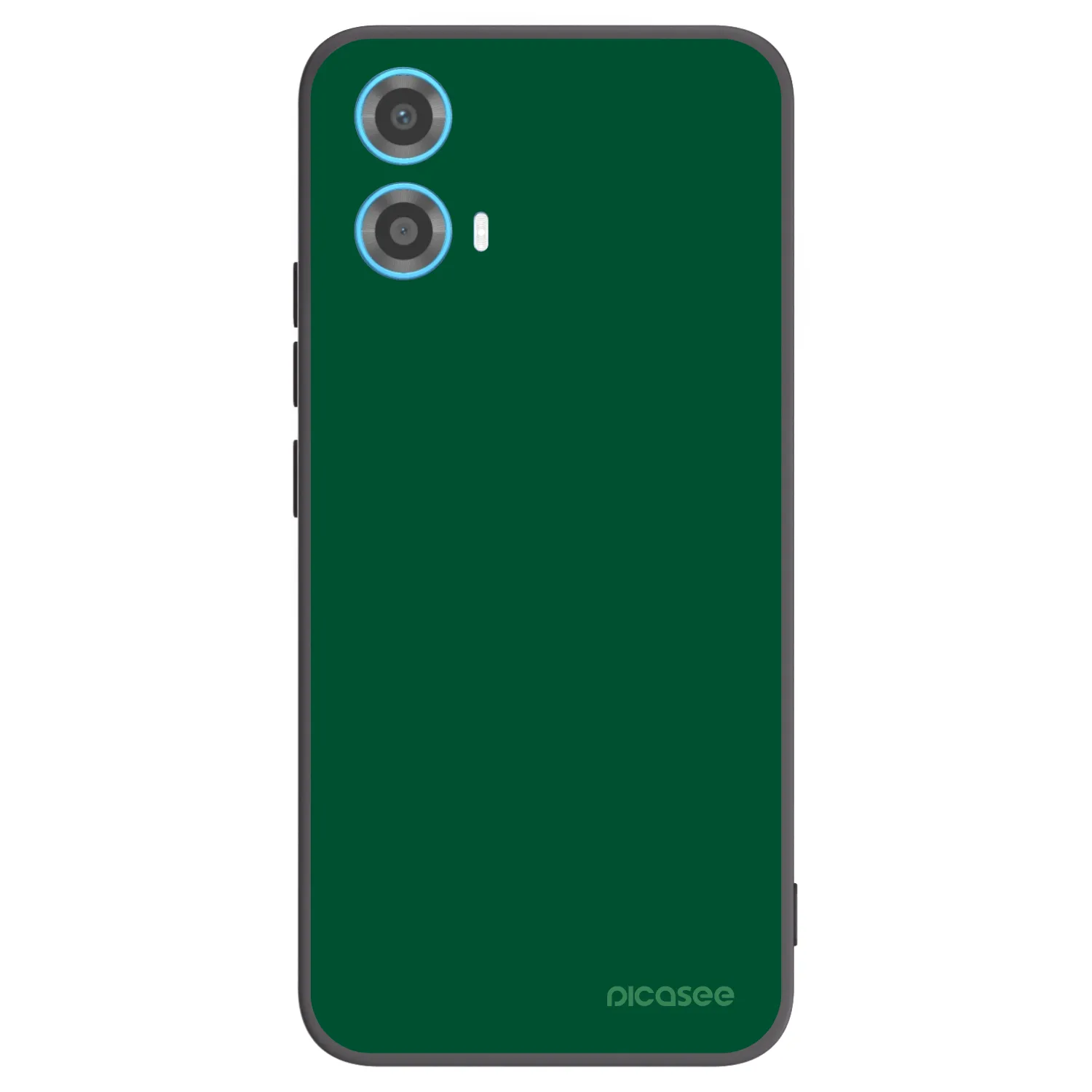 Picasee Motorola Moto G34 5G Hülle - Schwarzes Silikon - Green Gleam
