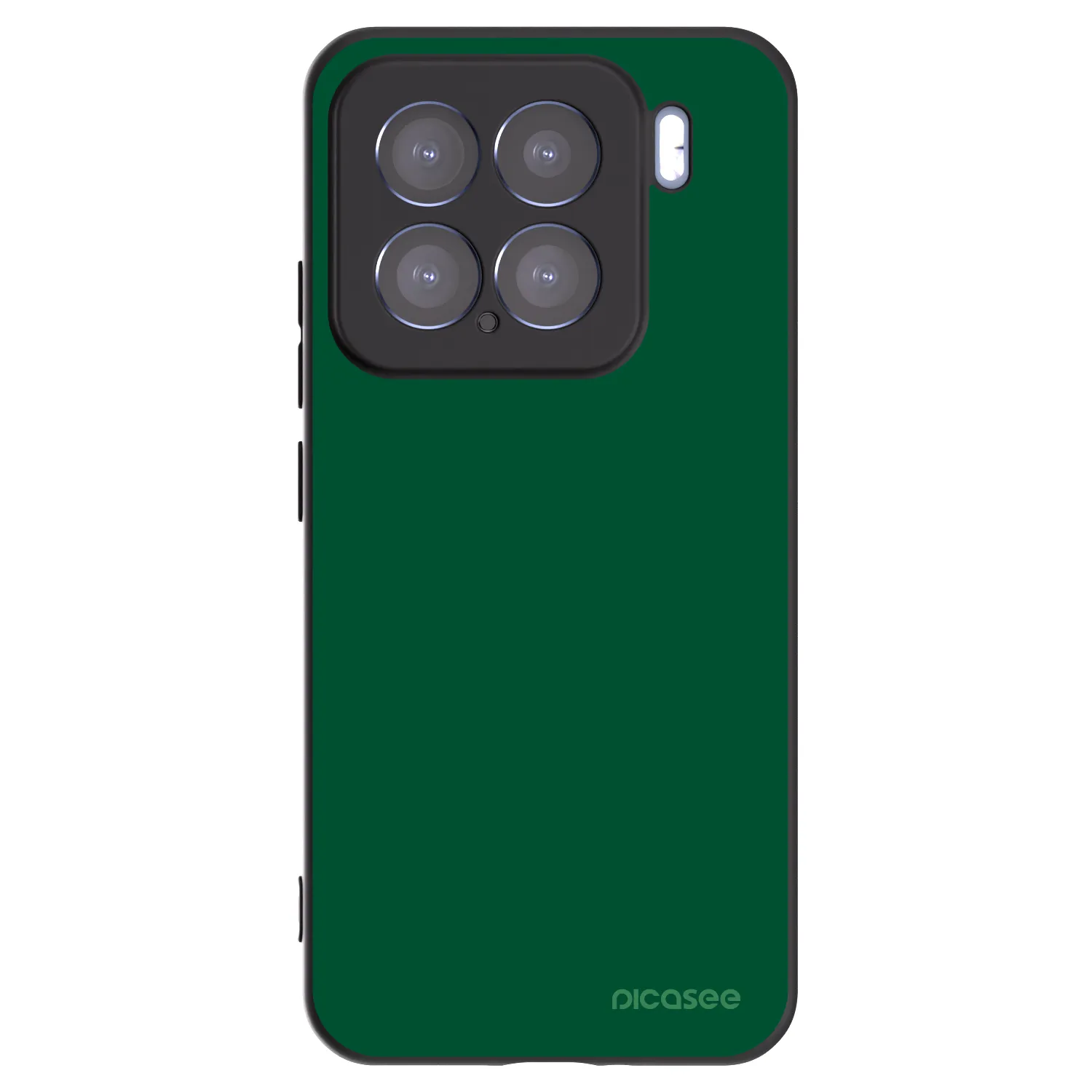 Picasee Xiaomi 15 Hülle - Schwarzes Silikon - Green Gleam