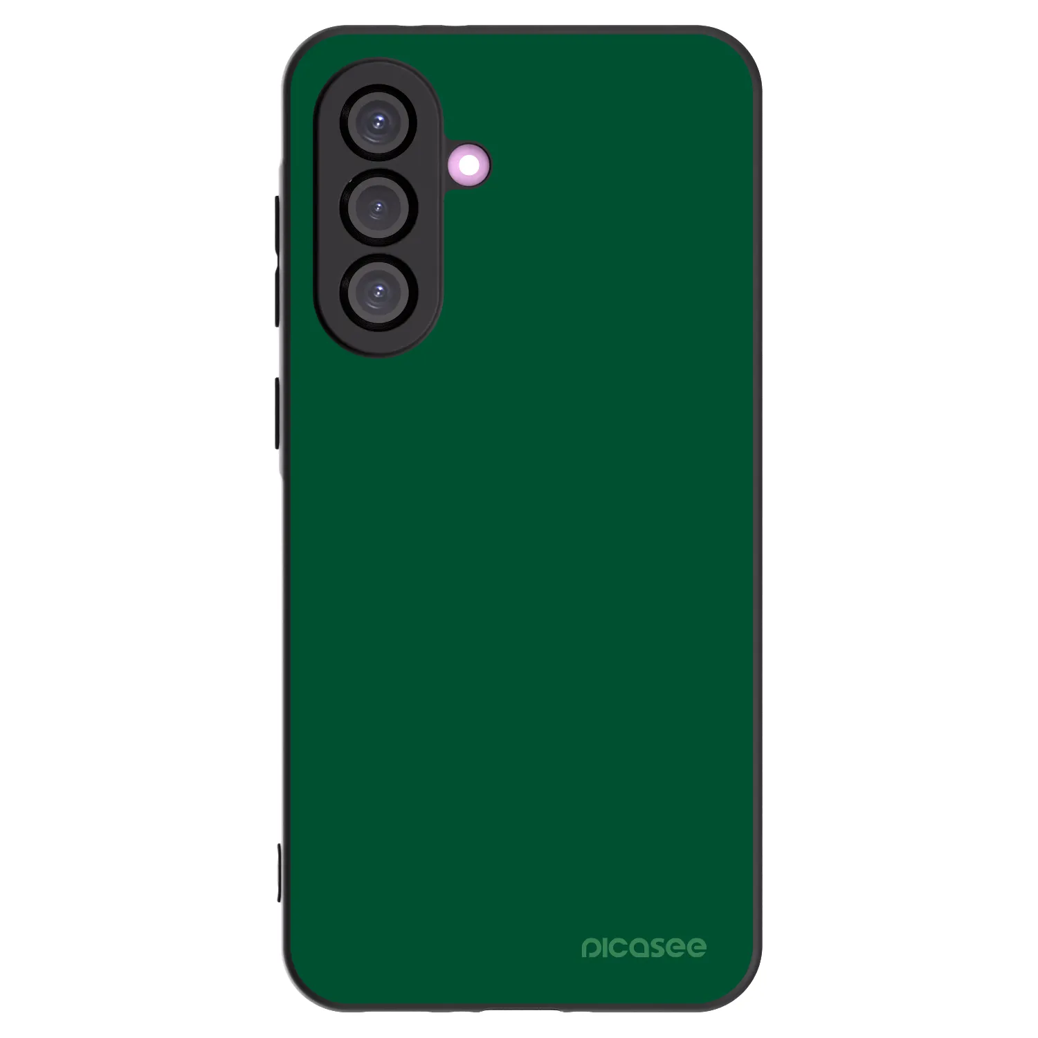 Picasee Samsung Galaxy A36 5G Hülle - Schwarzes Silikon - Green Gleam
