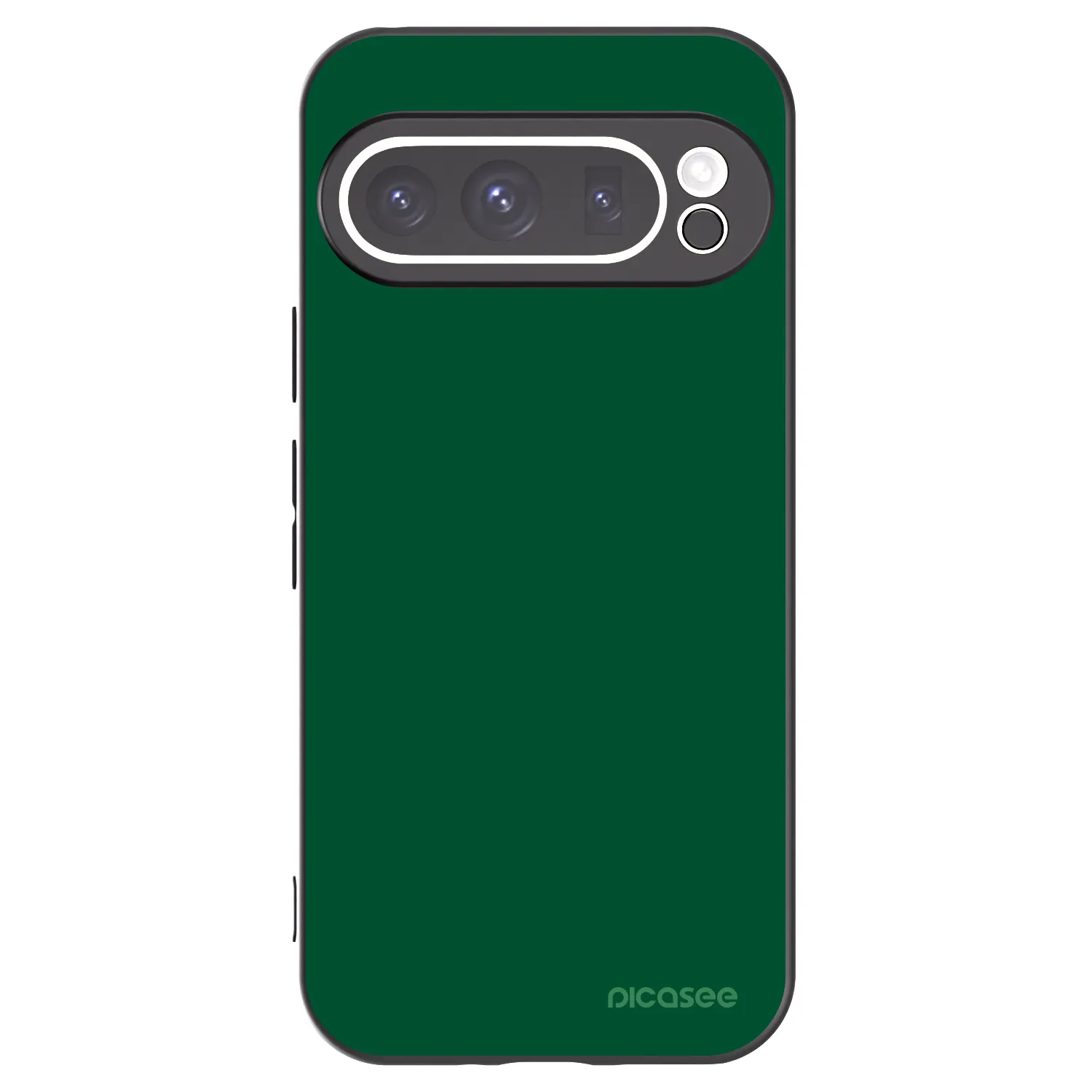 Picasee Google Pixel 9 Pro Hülle - Schwarzes Silikon - Green Gleam