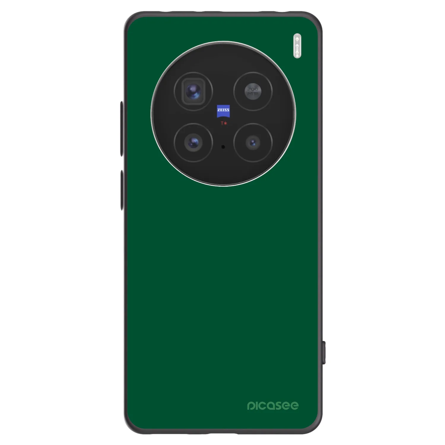 Picasee Vivo X200 Pro Hülle - Schwarzes Silikon - Green Gleam