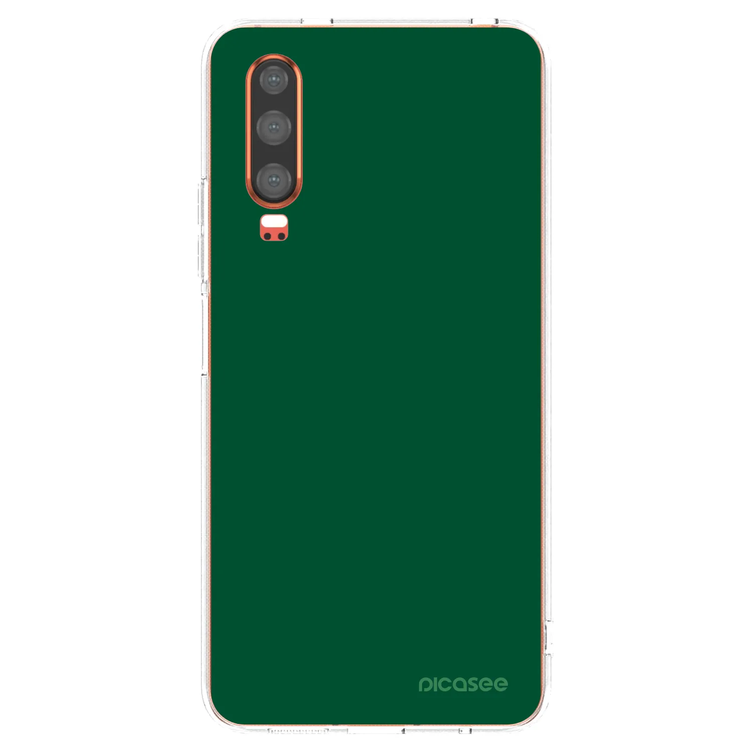 Picasee Huawei P30 Hülle - Transparentes Silikon - Green Gleam